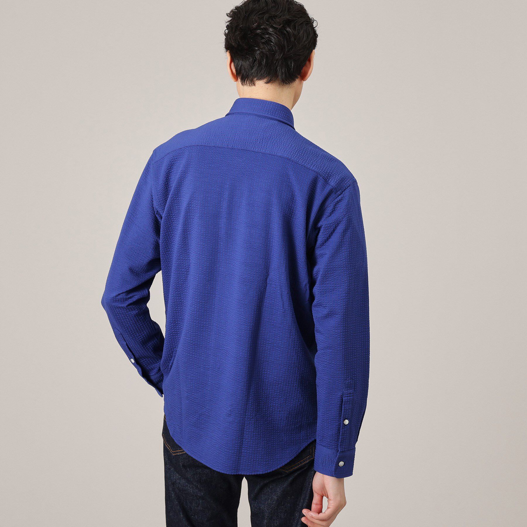 TAKEO KIKUCHI「【抗菌防臭/シーズンレス】シアサッカー ジャージシャツ」|シャツ・ブラウス|