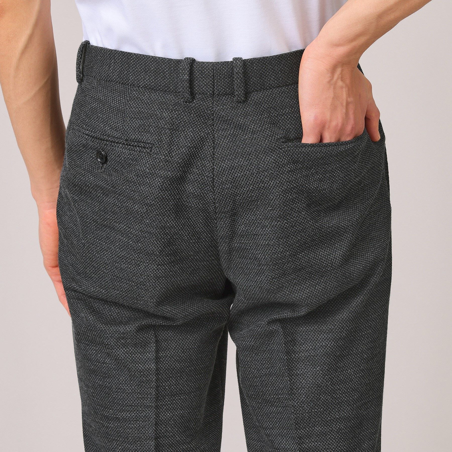 TAKEO KIKUCHI「【尾州織】ウールブレンド ハニカムメッシュ パンツ」|その他|