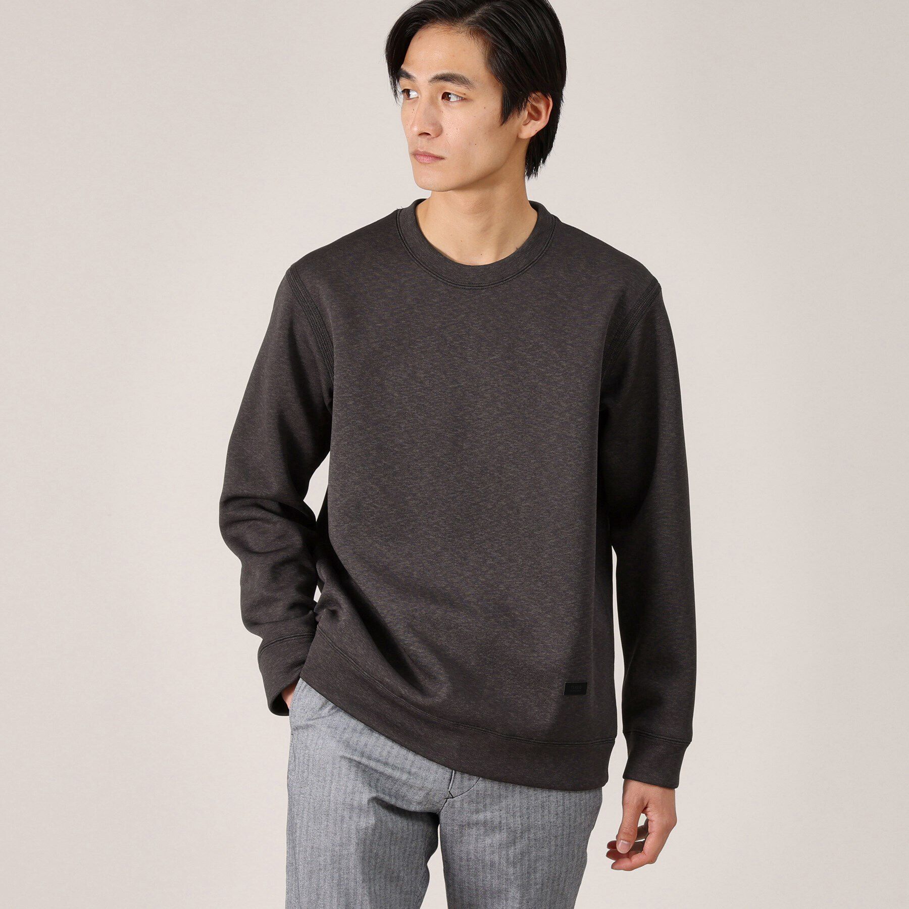 TAKEO KIKUCHI「ハニカムダンボール スウェット プルオーバー」|パーカー|チャコールグレー(0