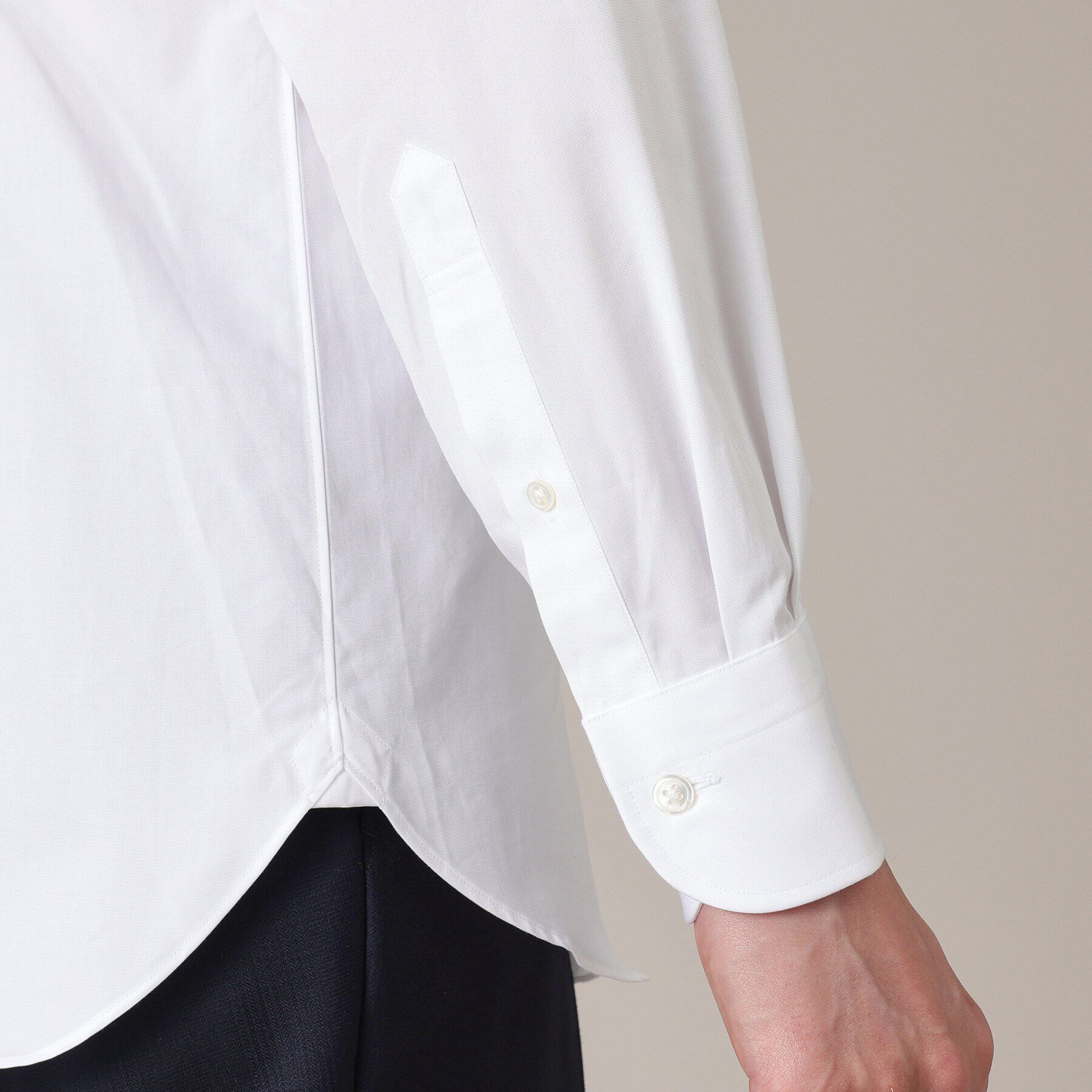 TAKEO KIKUCHI「グログラン セミワイドカラー シャツ」|シャツ・ブラウス|