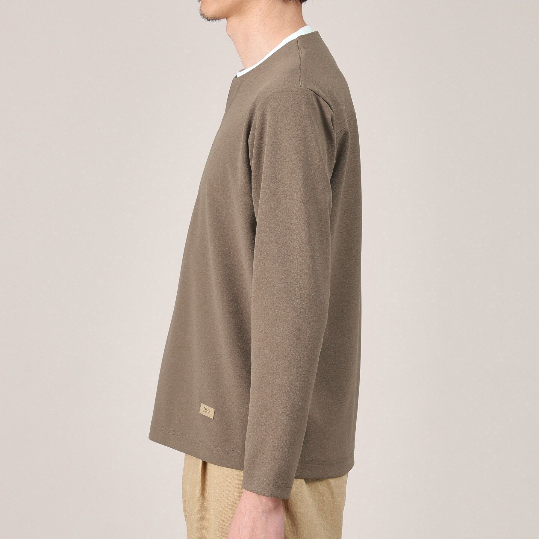 TAKEO KIKUCHI「【Made in JAPAN】フェイクレイヤード　キーネック　カットソー」|Tシャツ・カットソー|