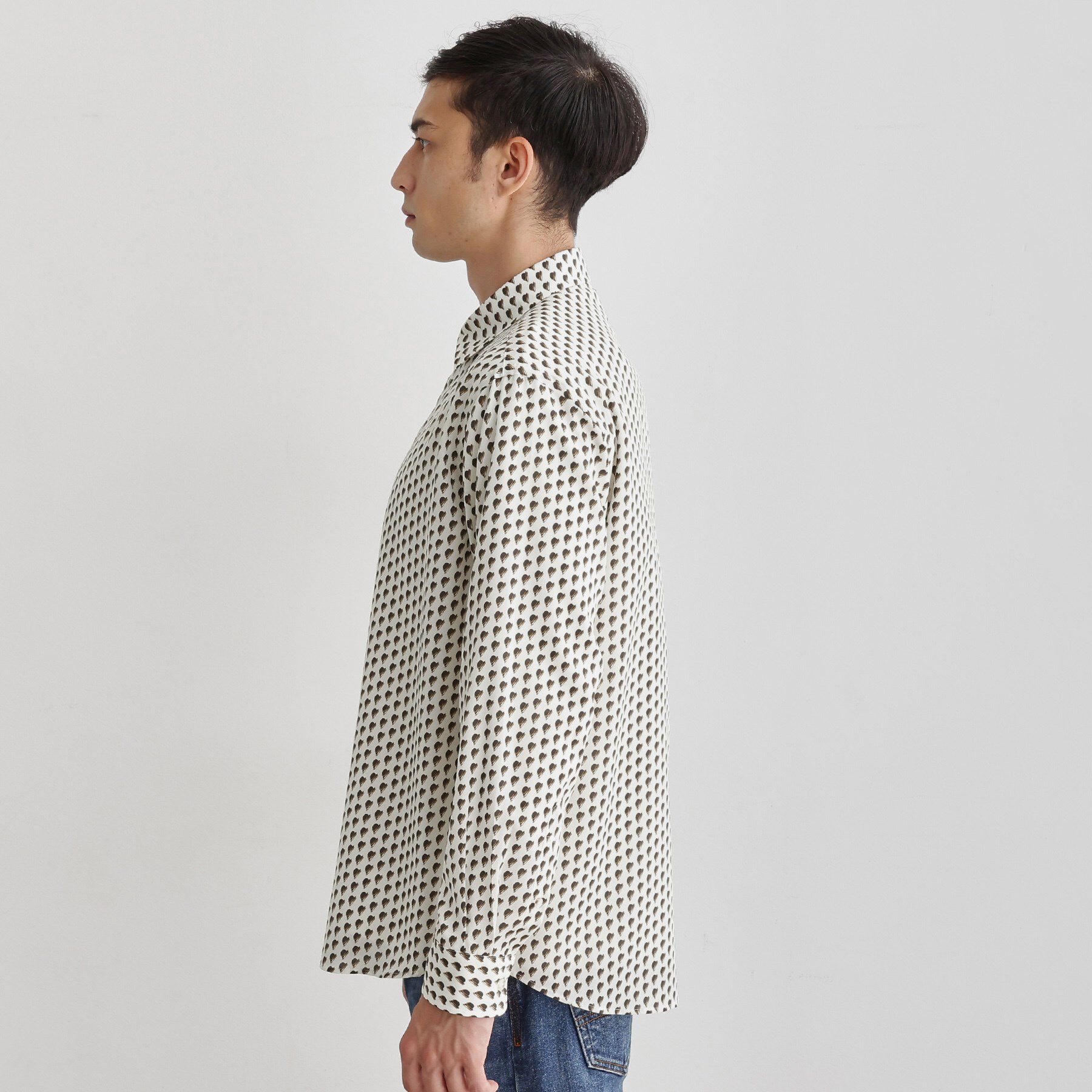 TAKEO KIKUCHI「ボーラーハット柄 長袖シャツ」|シャツ・ブラウス|