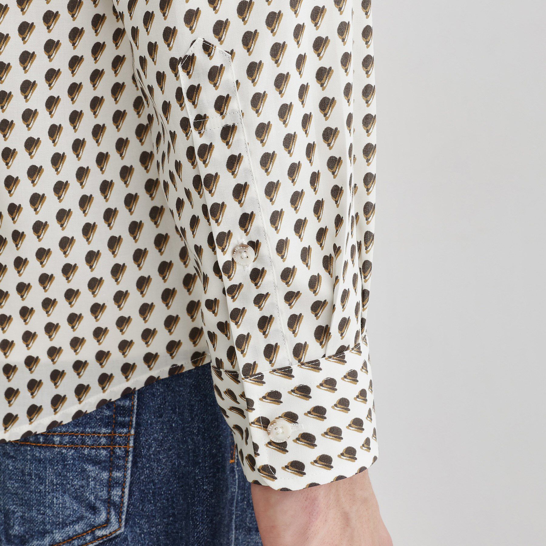 TAKEO KIKUCHI「ボーラーハット柄 長袖シャツ」|シャツ・ブラウス|