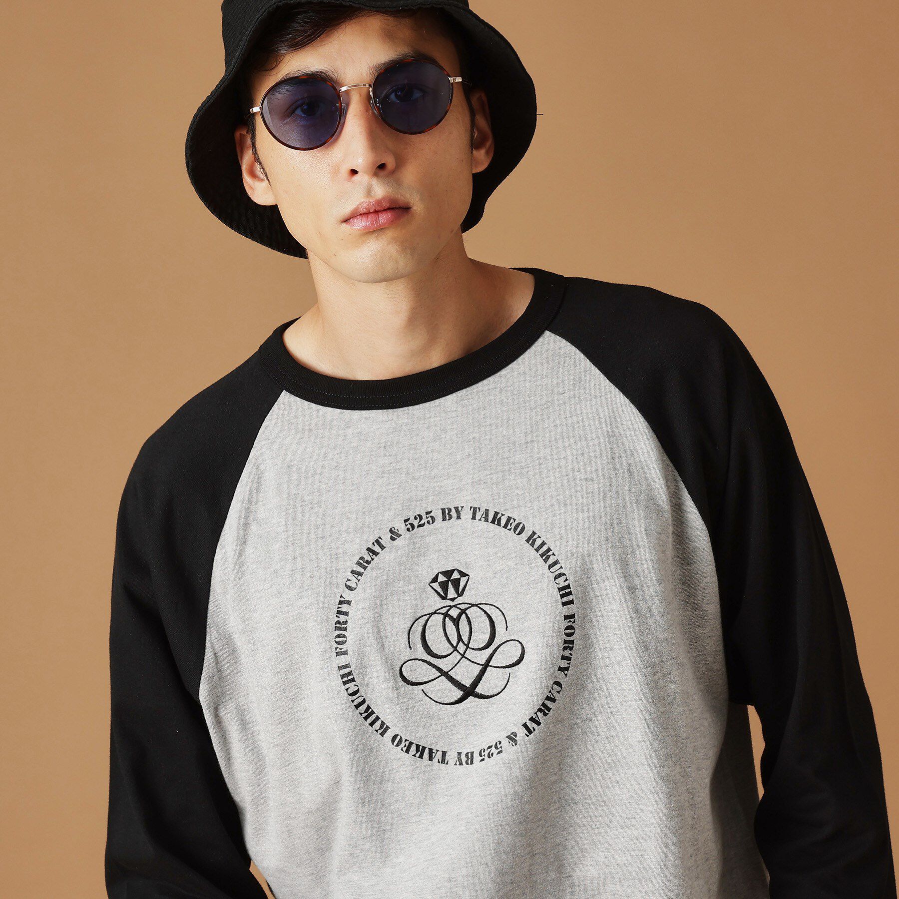 40CARATS&525「【Sサイズ～】アンドマーク7分袖ラグランTシャツ」|Tシャツ・カットソー|