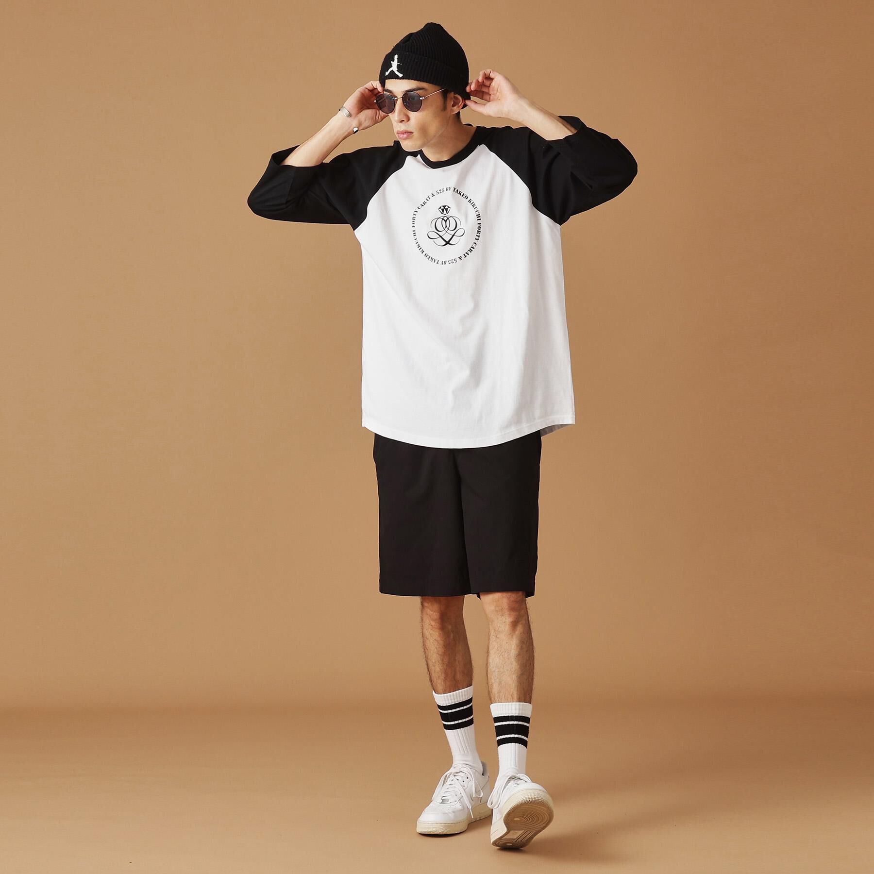 40CARATS&525「【Sサイズ～】アンドマーク7分袖ラグランTシャツ」|Tシャツ・カットソー|