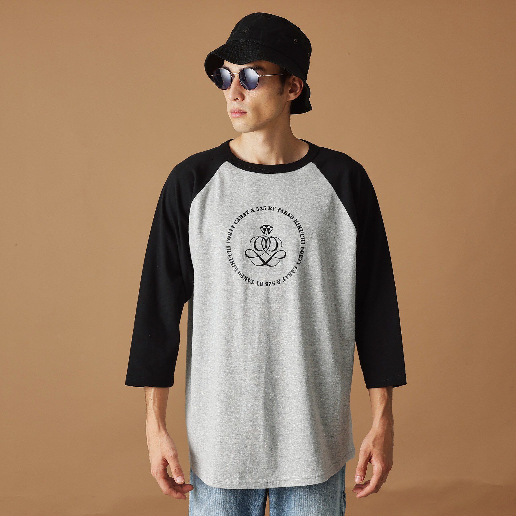 40CARATS&525「【Sサイズ～】アンドマーク7分袖ラグランTシャツ」|Tシャツ・カットソー|