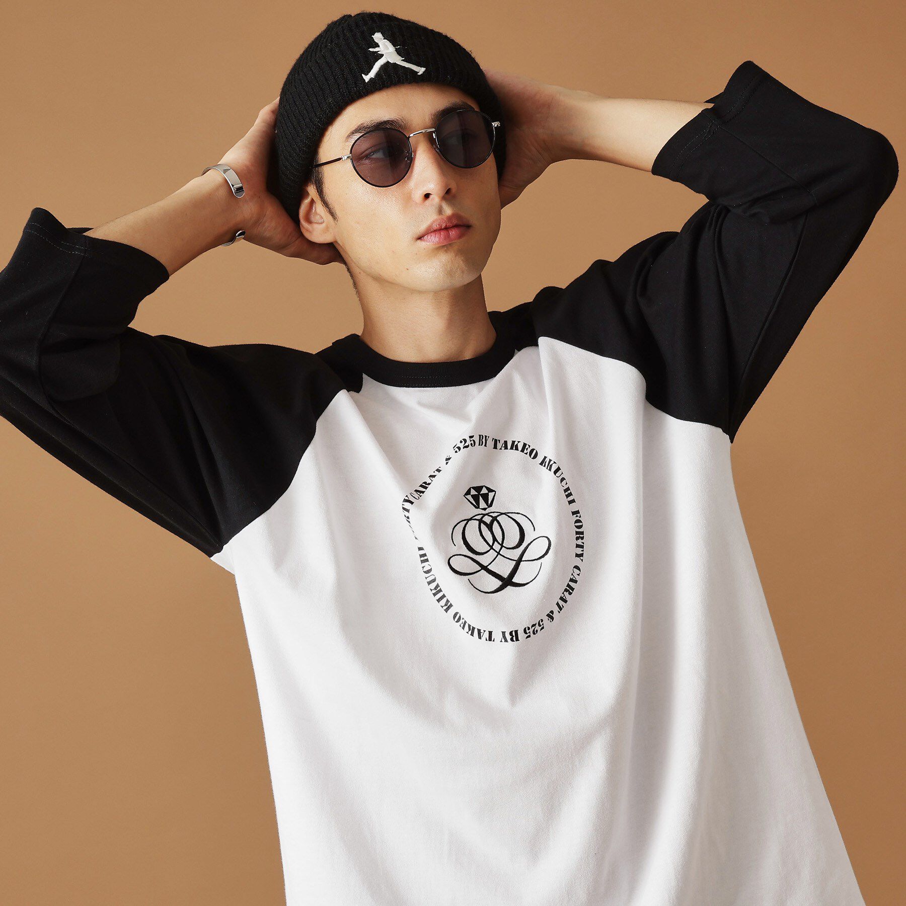 40CARATS&525「【Sサイズ～】アンドマーク7分袖ラグランTシャツ」|Tシャツ・カットソー|