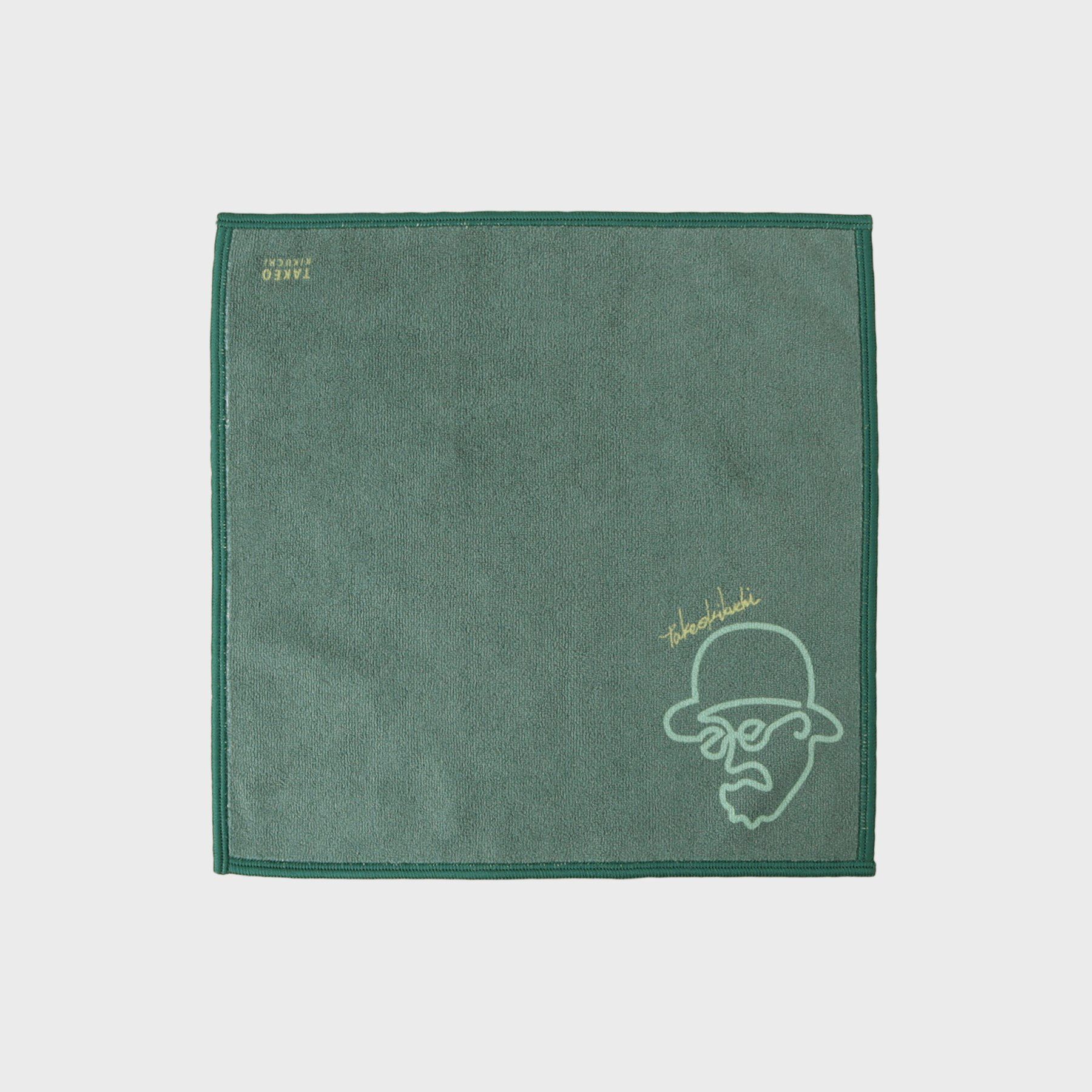 TAKEO KIKUCHI「ラインアートプリント フォンカチ」|ハンカチ|ブルーグリーン(09