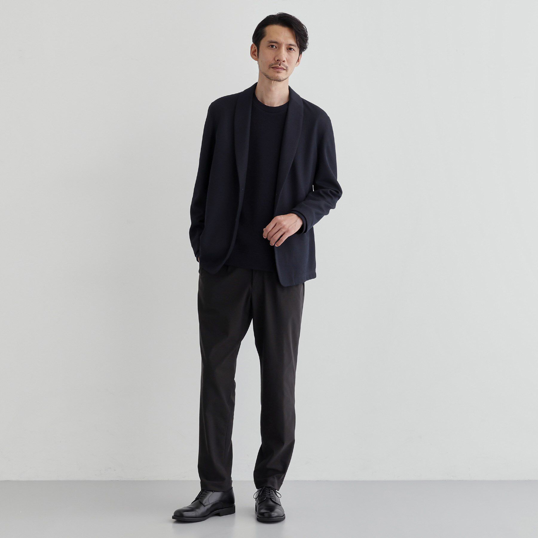 TAKEO KIKUCHI「【尾州織】ショールカラー カーディガン」|カーディガン|