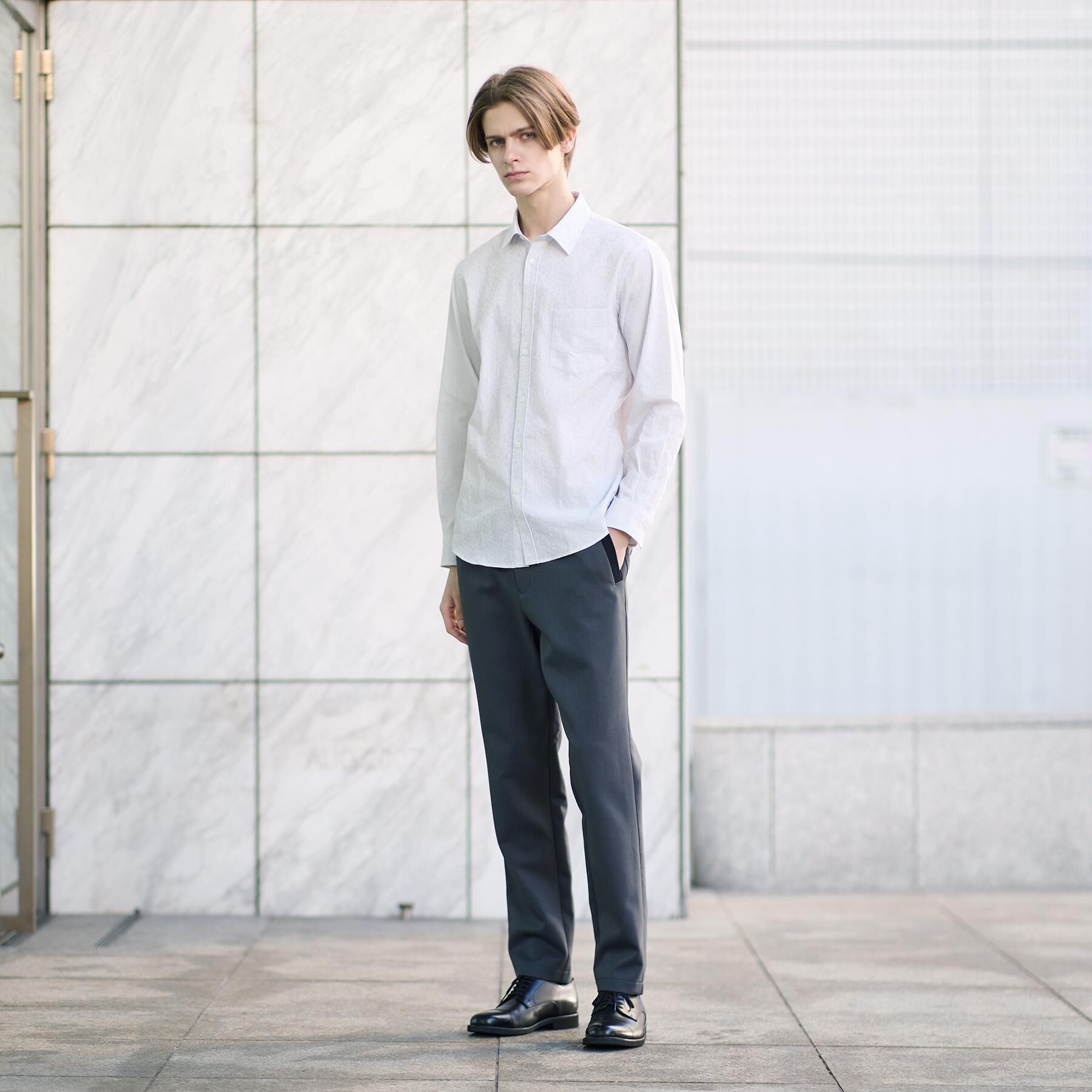 TAKEO KIKUCHI「播州 ドビーストライプ フラワーシャツ」|シャツ・ブラウス|