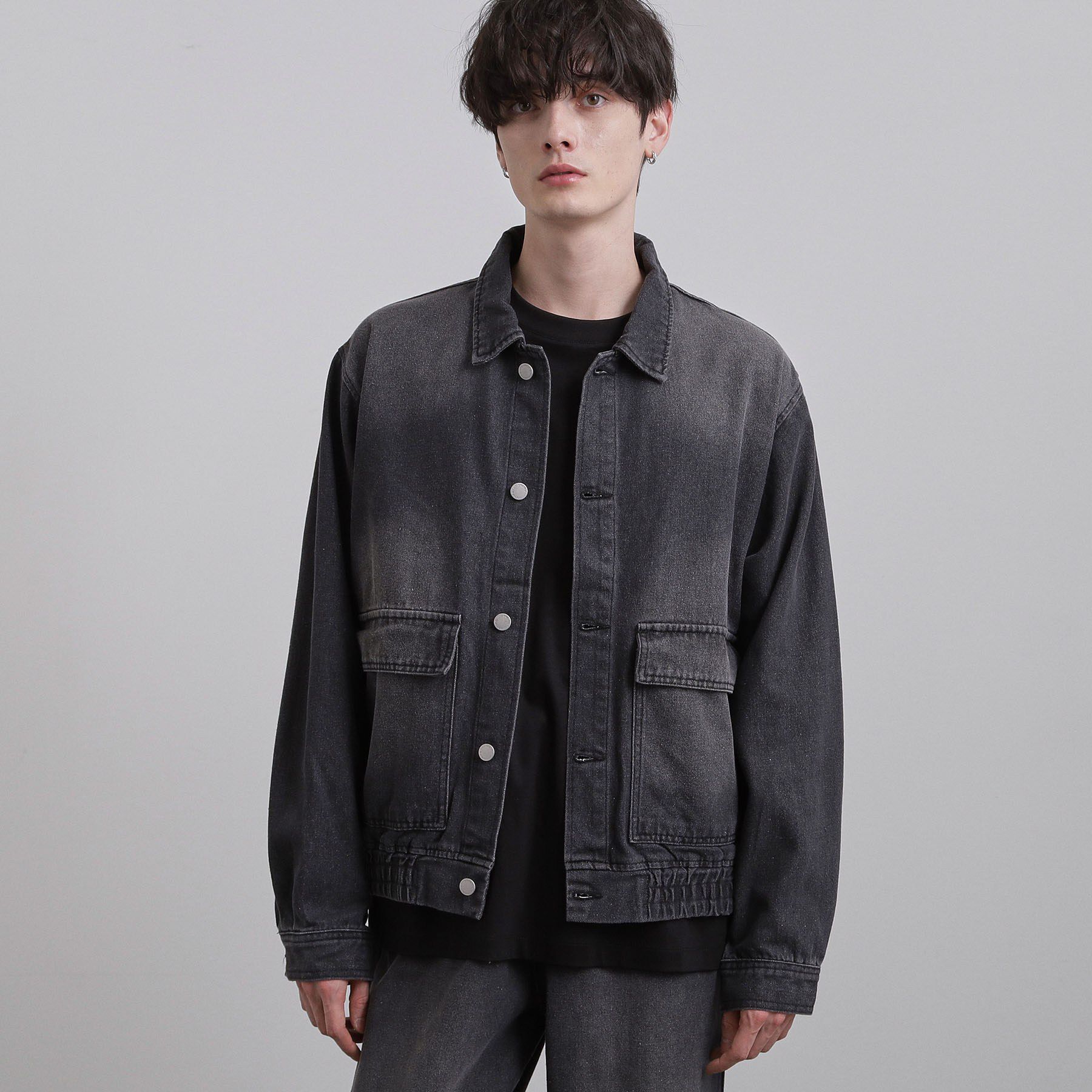 tk.TAKEO KIKUCHI「【上下2点セット】デニムブルゾン＋ワイドデニムパンツ」|スーツ|