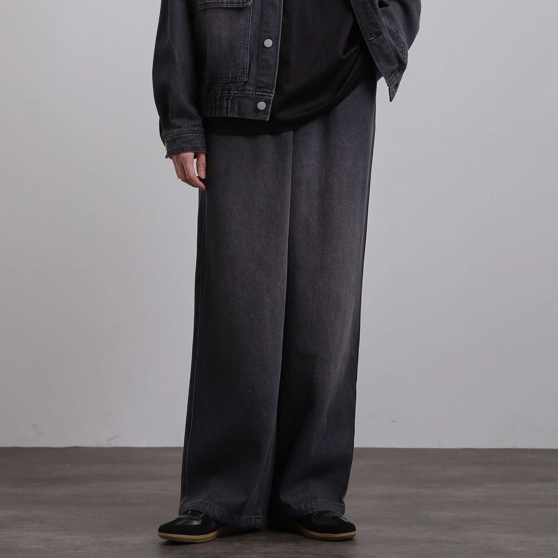 tk.TAKEO KIKUCHI「【上下2点セット】デニムブルゾン＋ワイドデニムパンツ」|スーツ|