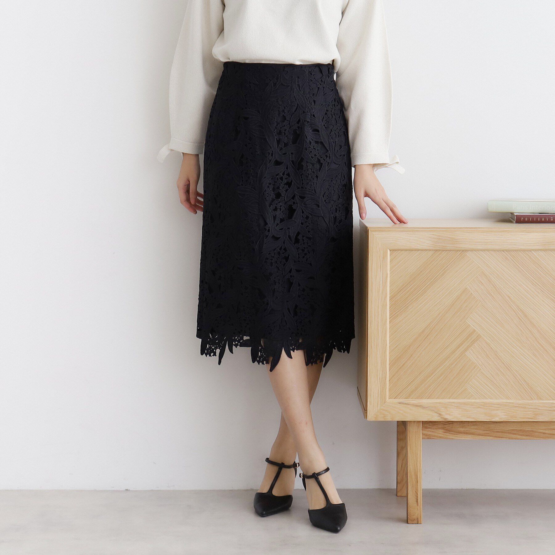 index「スズランレースタイトスカート【洗濯機洗い可】」|スカート|