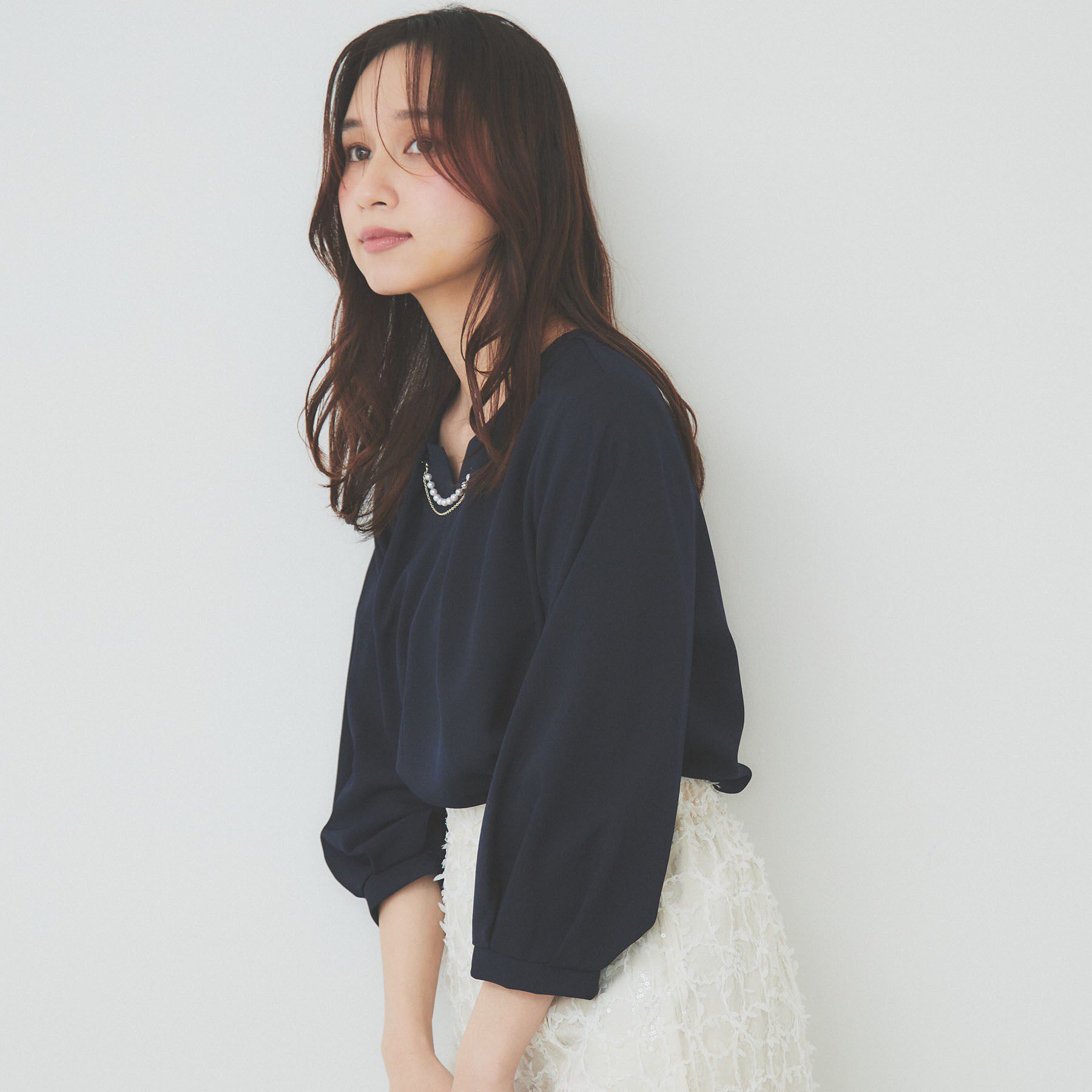 index「2WAYキーネックタックブラウス【洗濯機洗い可/防シワ】」|シャツ・ブラウス|