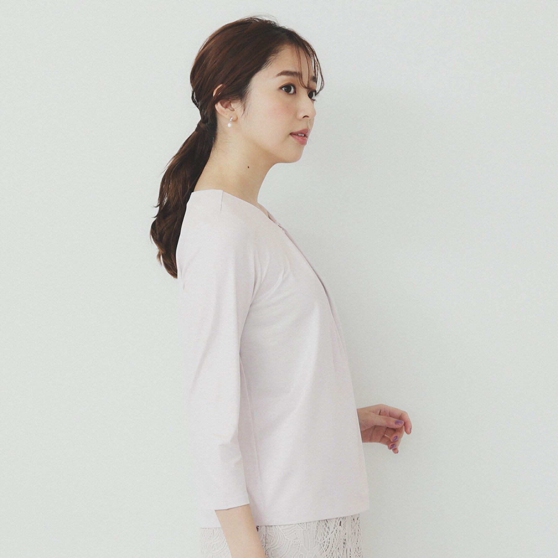 index「パール調チェーン付きフロントタックトップス【洗濯機洗い可】」|シャツ・ブラウス|