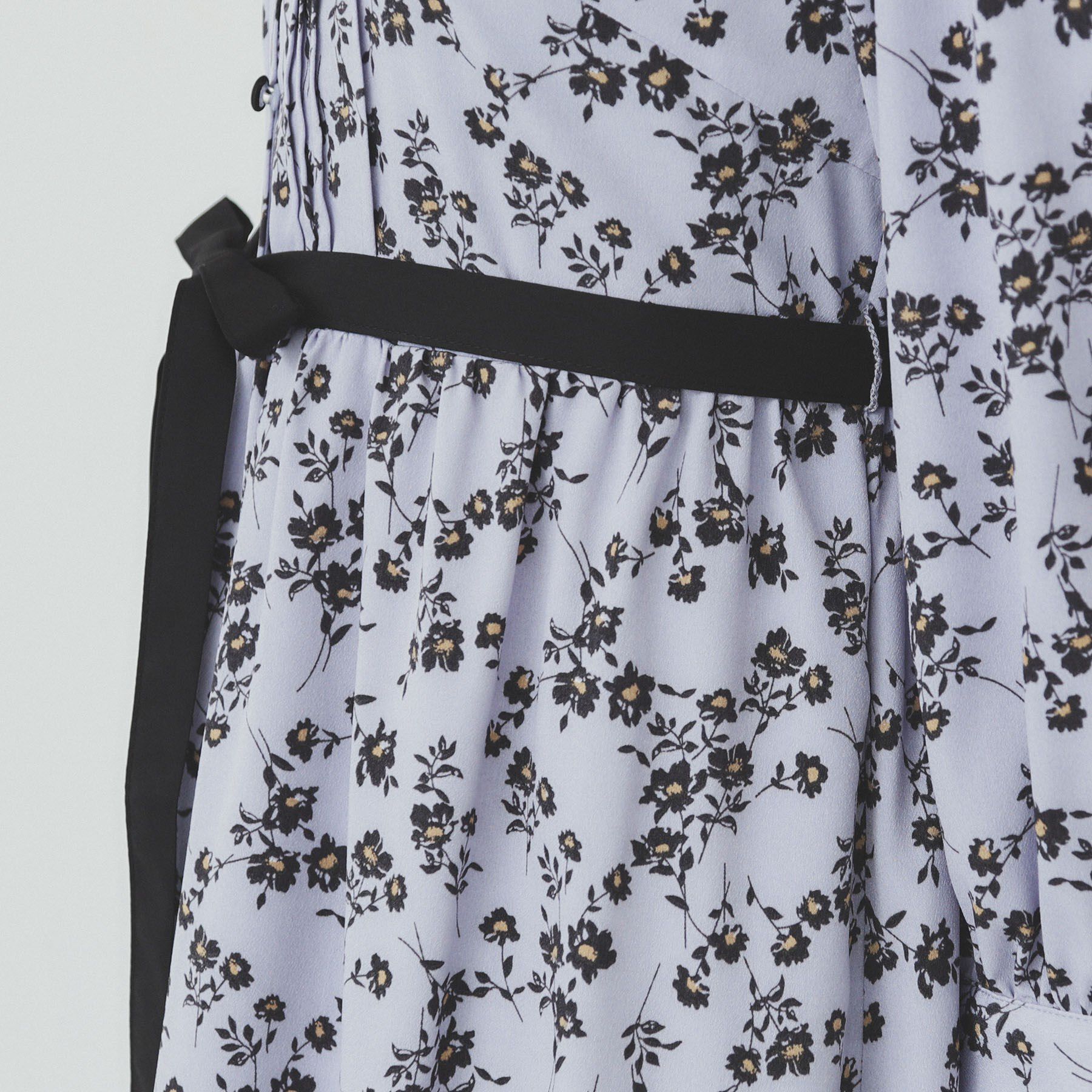 index「ミニフラワープリント バイカラーワンピース【洗濯機洗い可/イージーアイロン/防シワ】」|ワンピース|