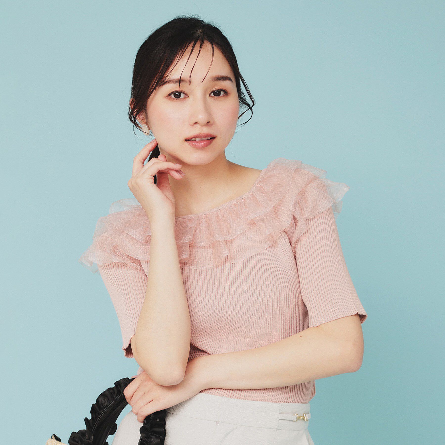 index「シアーラメフリルニット【洗濯機洗い可】」|ニット・セーター|