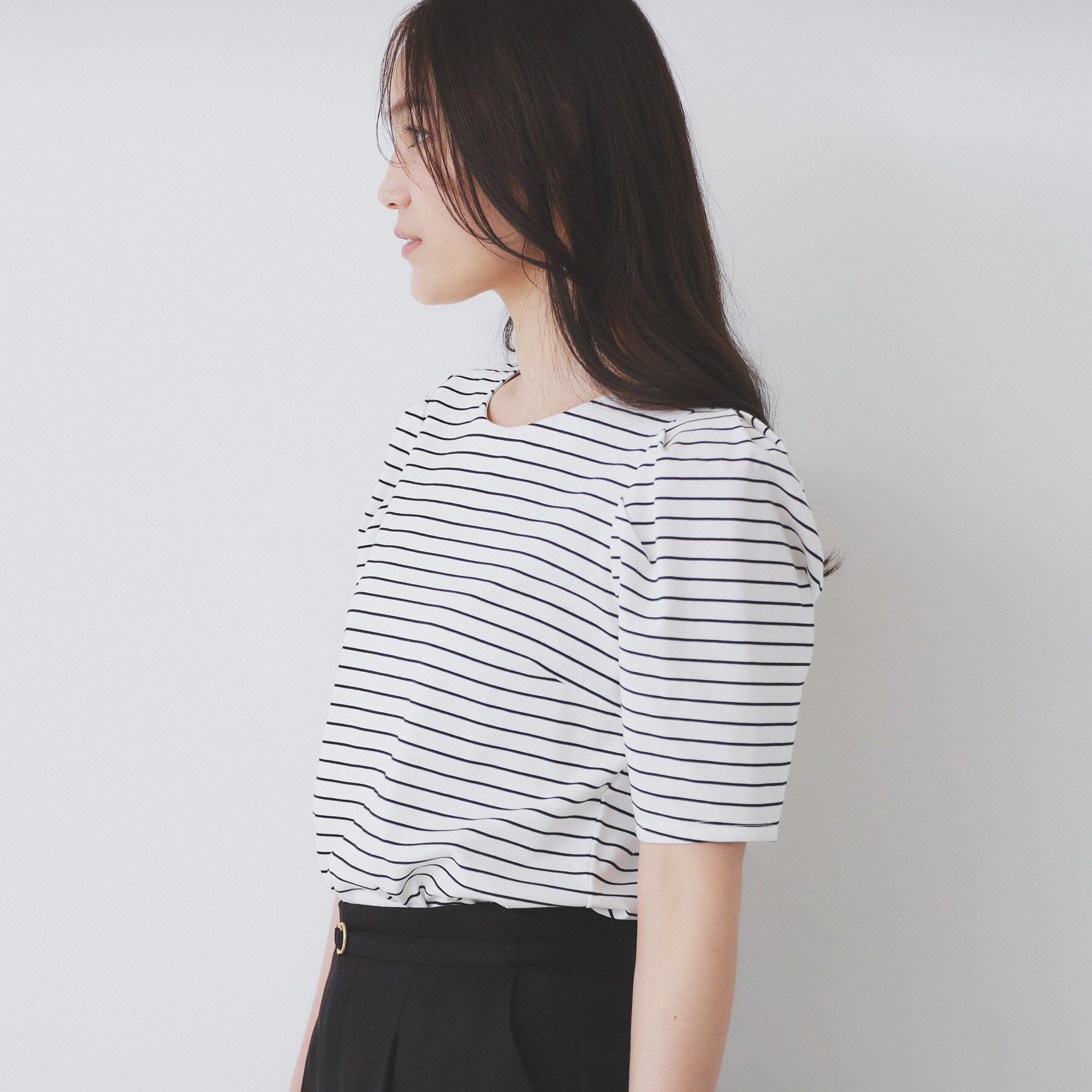 index「《7色展開/XS-LLサイズ》多機能タックスリーブトップス【汗ジミ防止/吸水速乾/接触冷感/UVケア」|Tシャツ・カットソー|