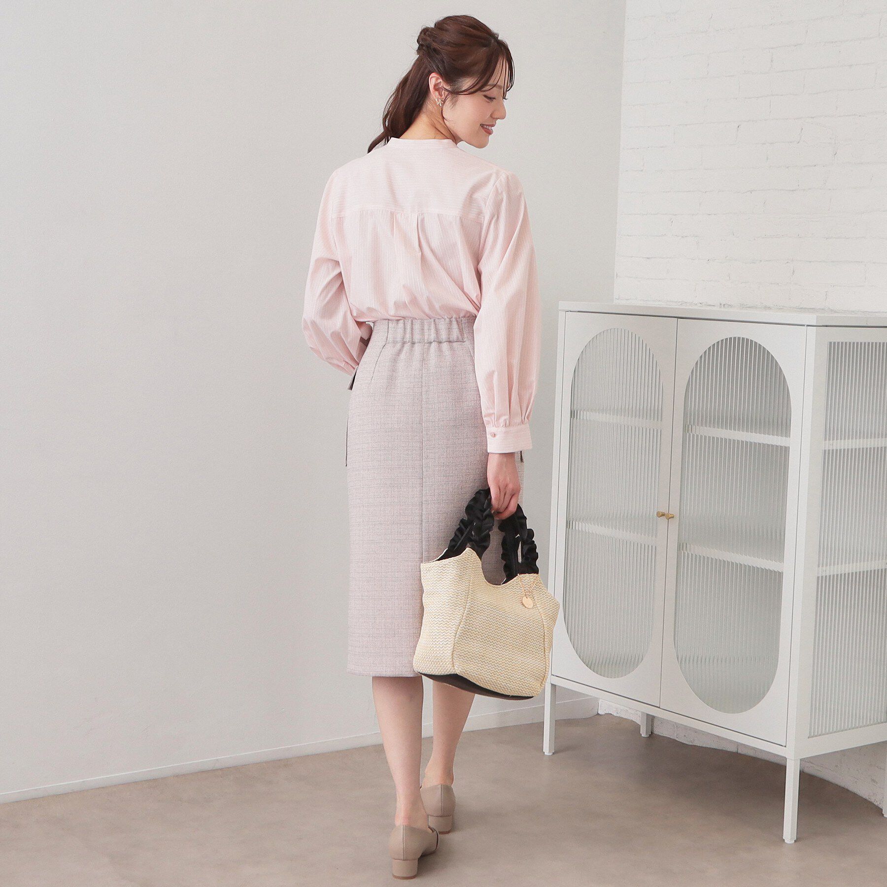 index「2WAYフリルハンドルPPミドルトート」|トートバッグ|