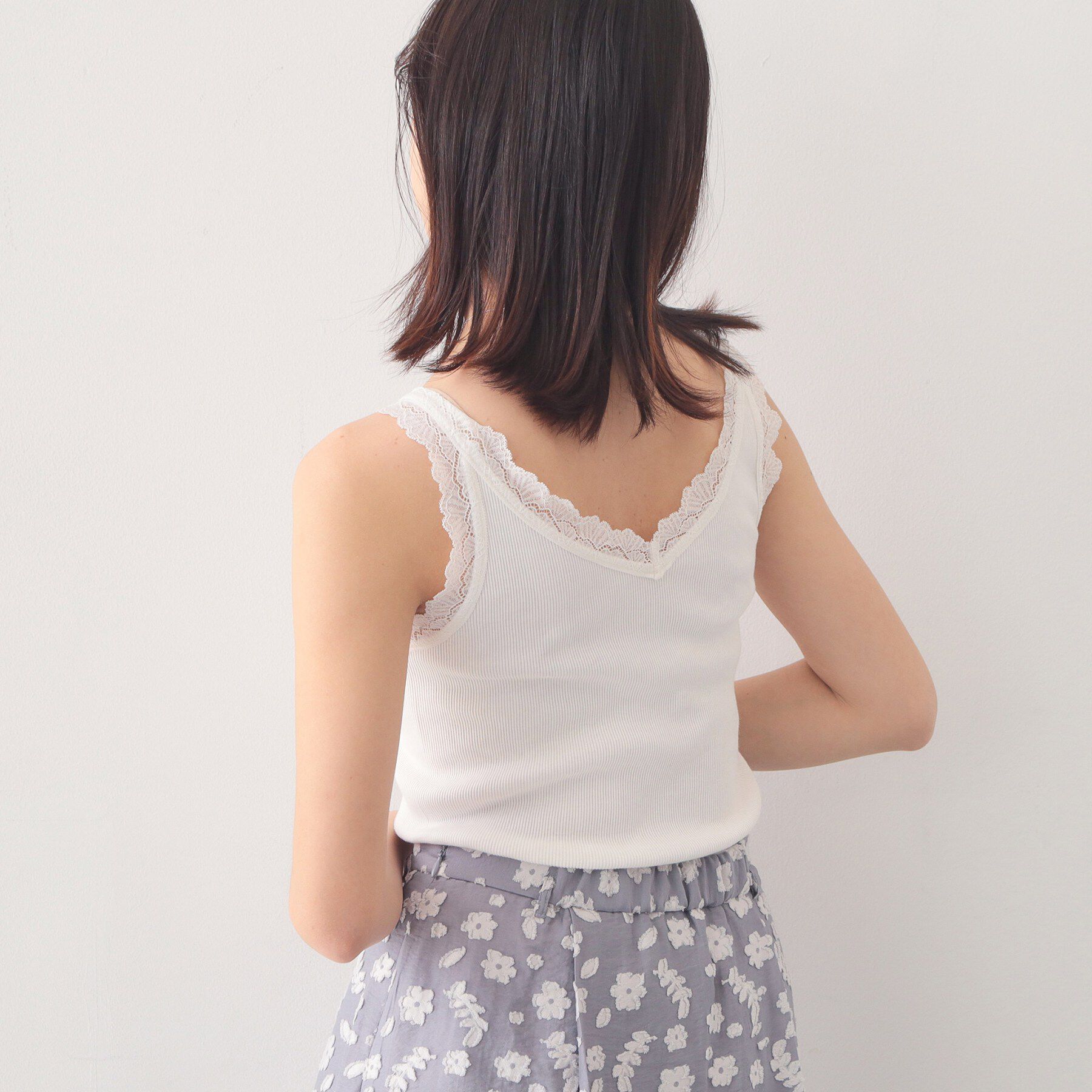 index「前後2way丸胴レースタンクラメアソート【洗濯機OK】」|キャミソール|