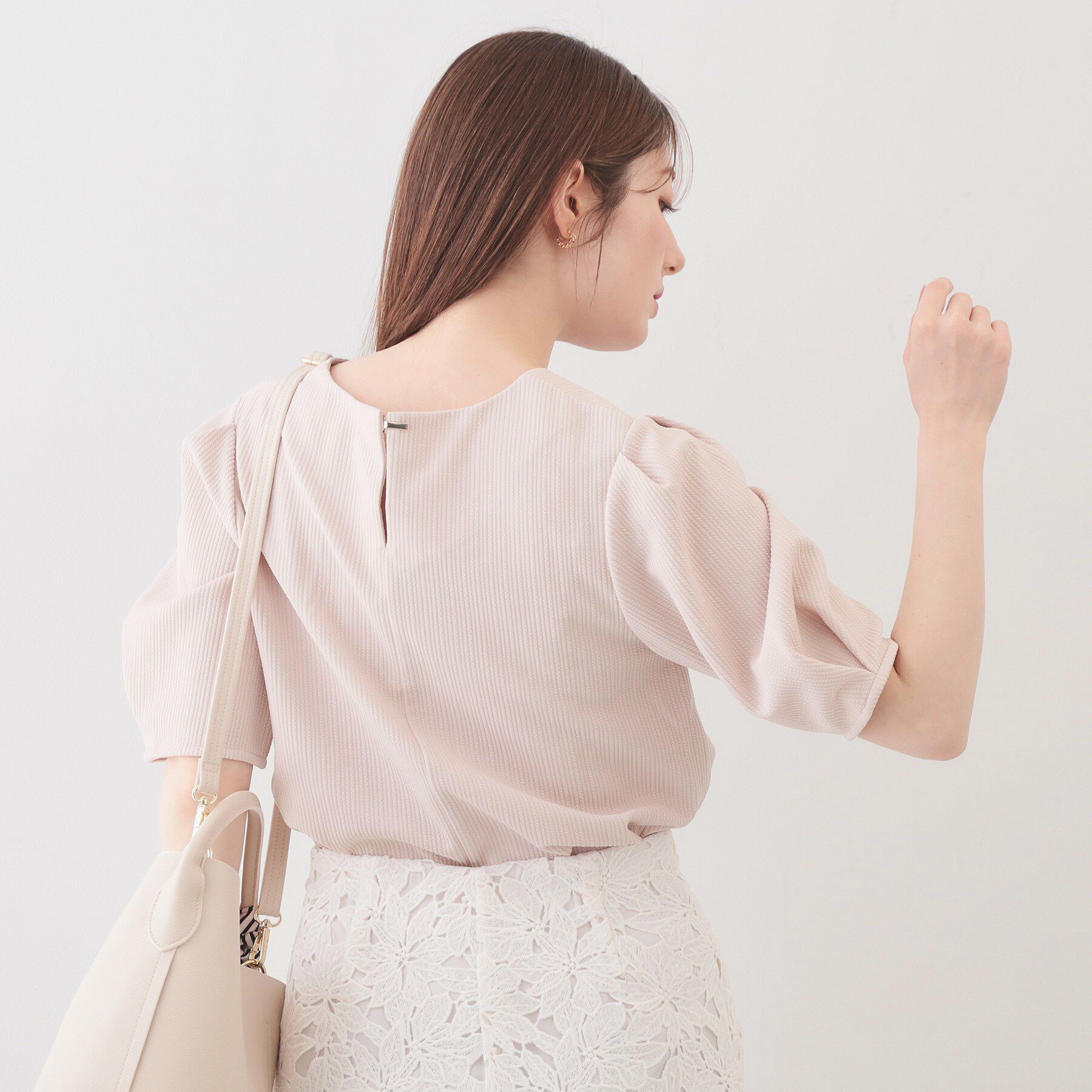 index「タックパフトップス【洗濯機OK/UVケア/接触冷感】」|Tシャツ・カットソー|