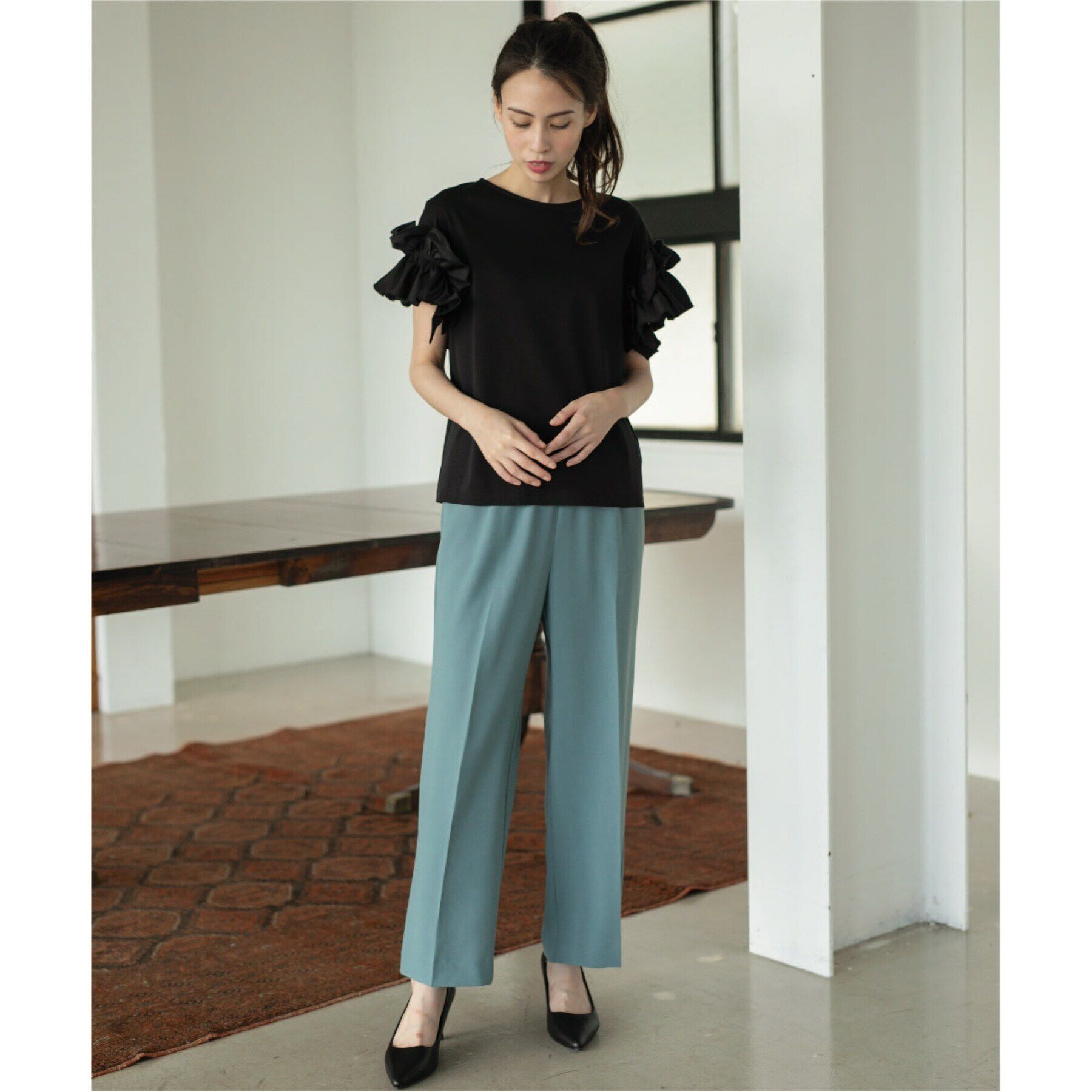 OPAQUE.CLIP「【抗菌防臭加工/7cmヒール】ベーシックパンプス/通勤・セレモニー対応」|パンプス|