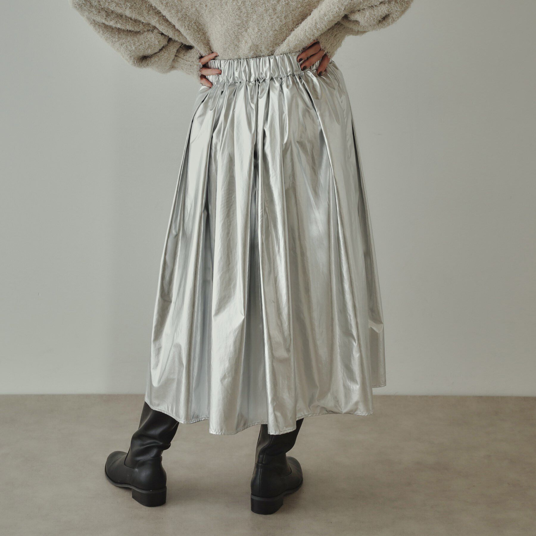 OPAQUE.CLIP「【大草直子さんコラボ】タック＆ギャザースカート」|スカート|