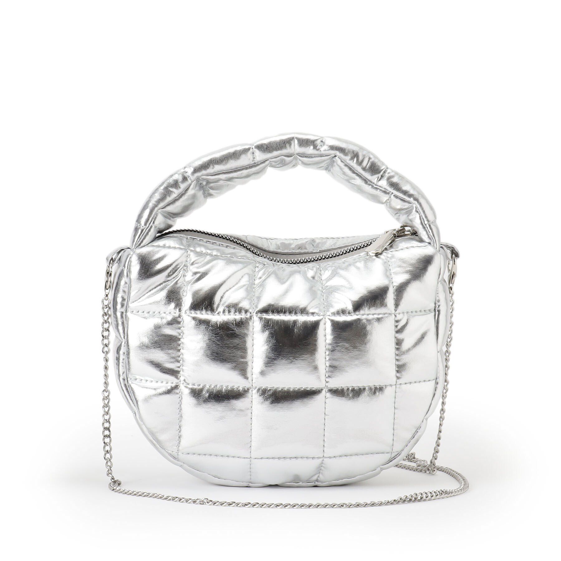 OPAQUE.CLIP「【2WAY】スクエアキルティングシャイニーミニショルダーバッグ」|ショルダー・メッセンジャー|