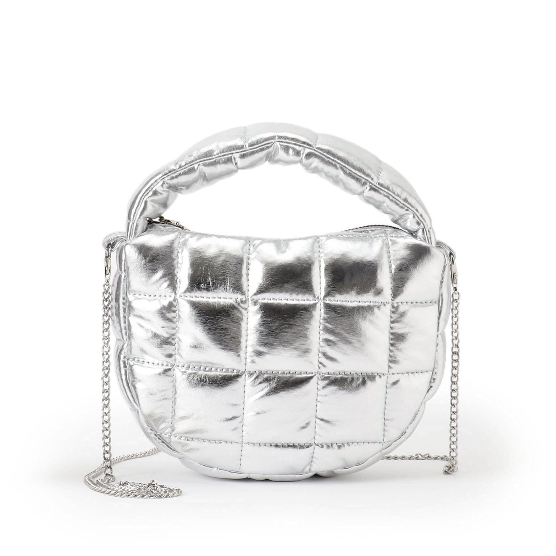 OPAQUE.CLIP「【2WAY】スクエアキルティングシャイニーミニショルダーバッグ」|ショルダー・メッセンジャー|