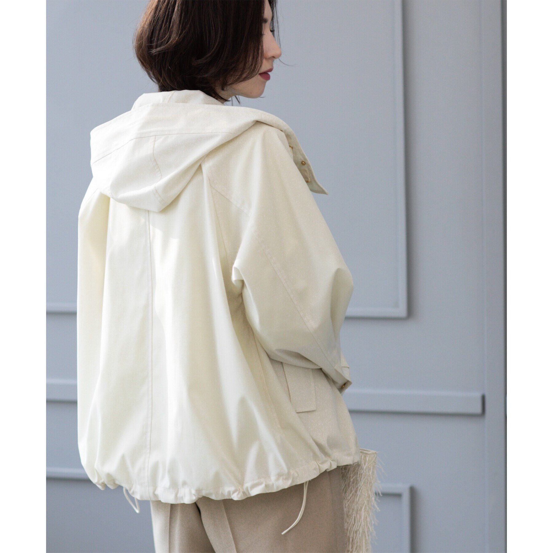 OPAQUE.CLIP「《SS-LLsize》撥水フードブルゾン【洗濯機洗い可/花粉対応】」|ブルゾン・スタジャン|