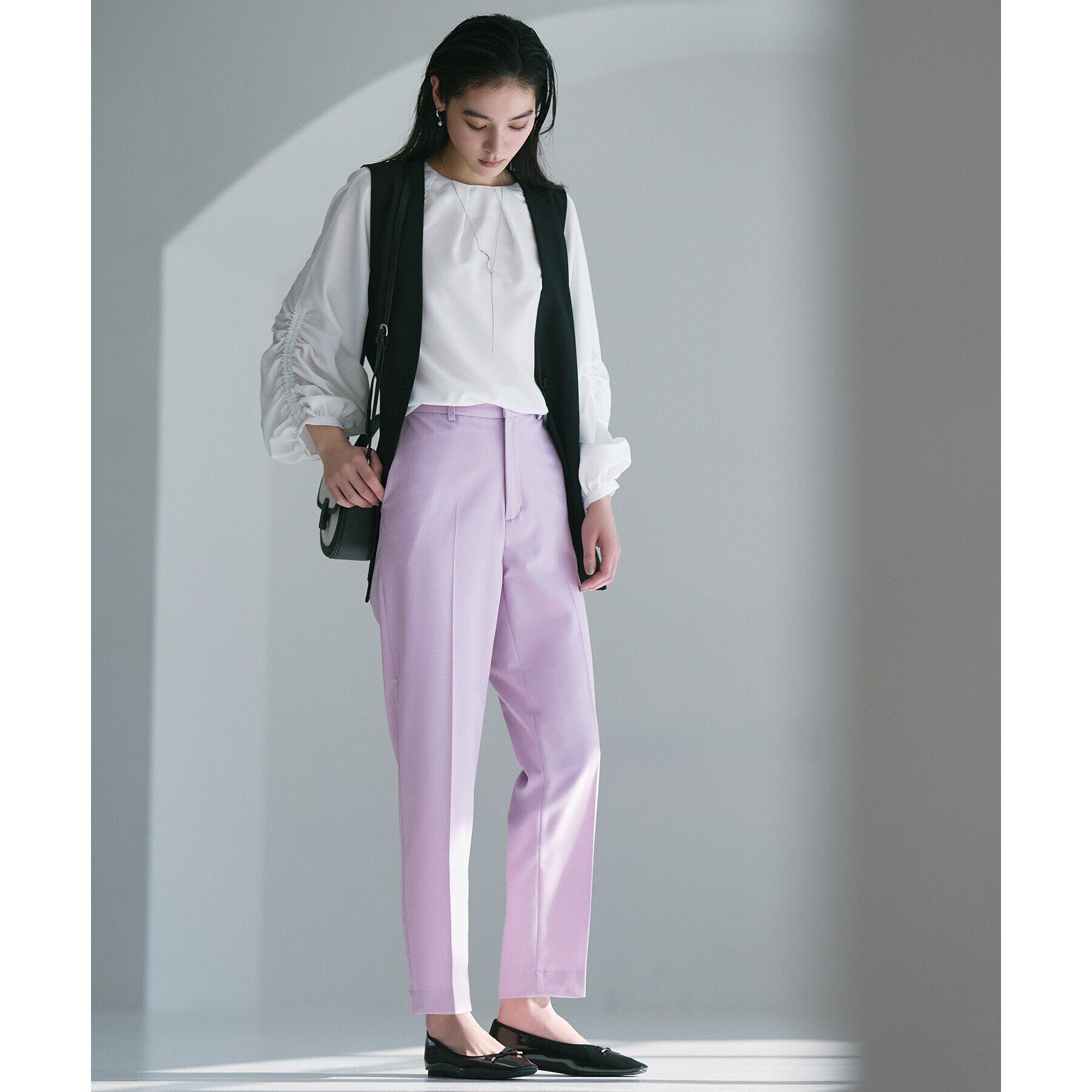 OPAQUE.CLIP「美脚ストレッチテーパードパンツ【洗濯機洗い可】」|その他|