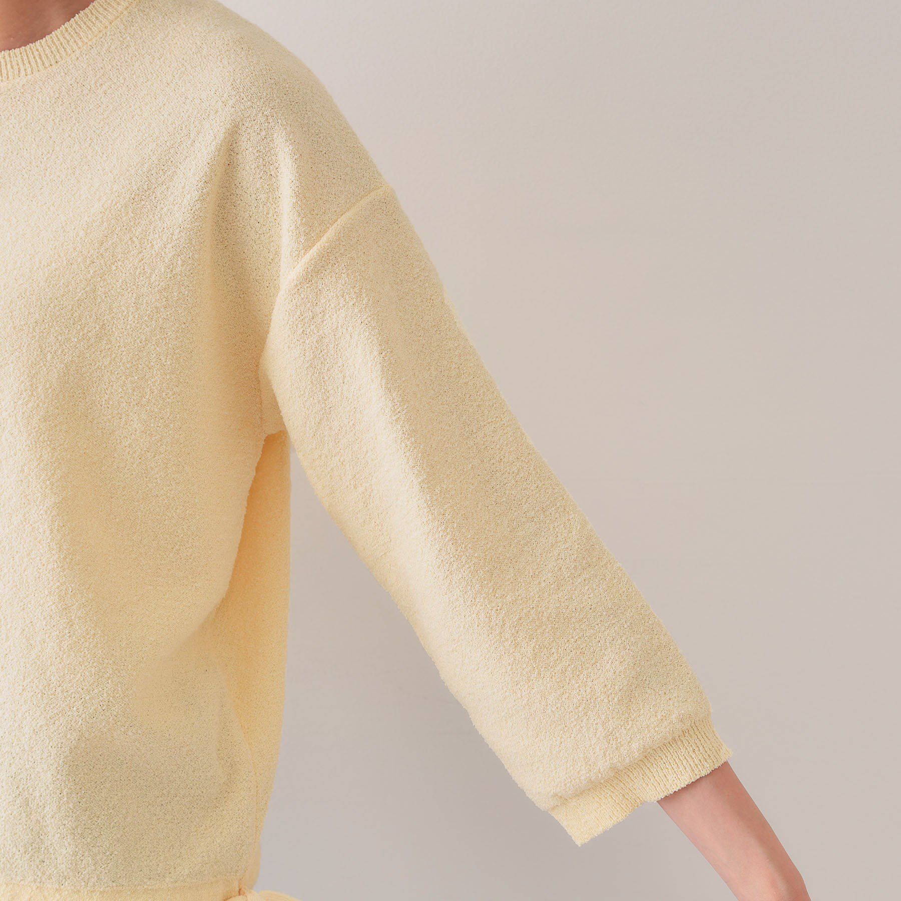 OPAQUE.CLIP「サイドリボンニット【洗濯機洗い可】」|ニット・セーター|