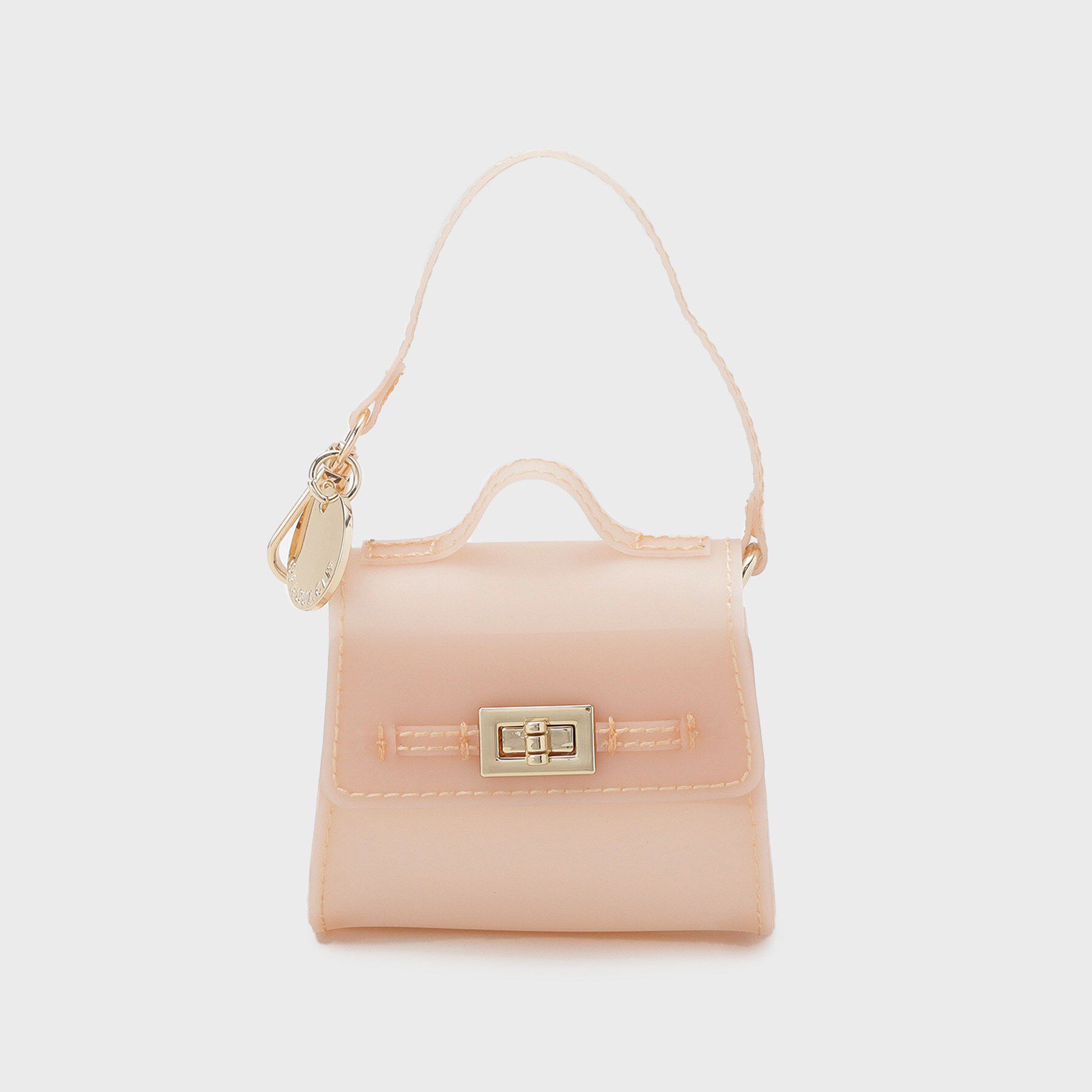 OPAQUE.CLIP「ミニサイズジェリーバッグチャーム」|キーケース|ピンクベージュ(05