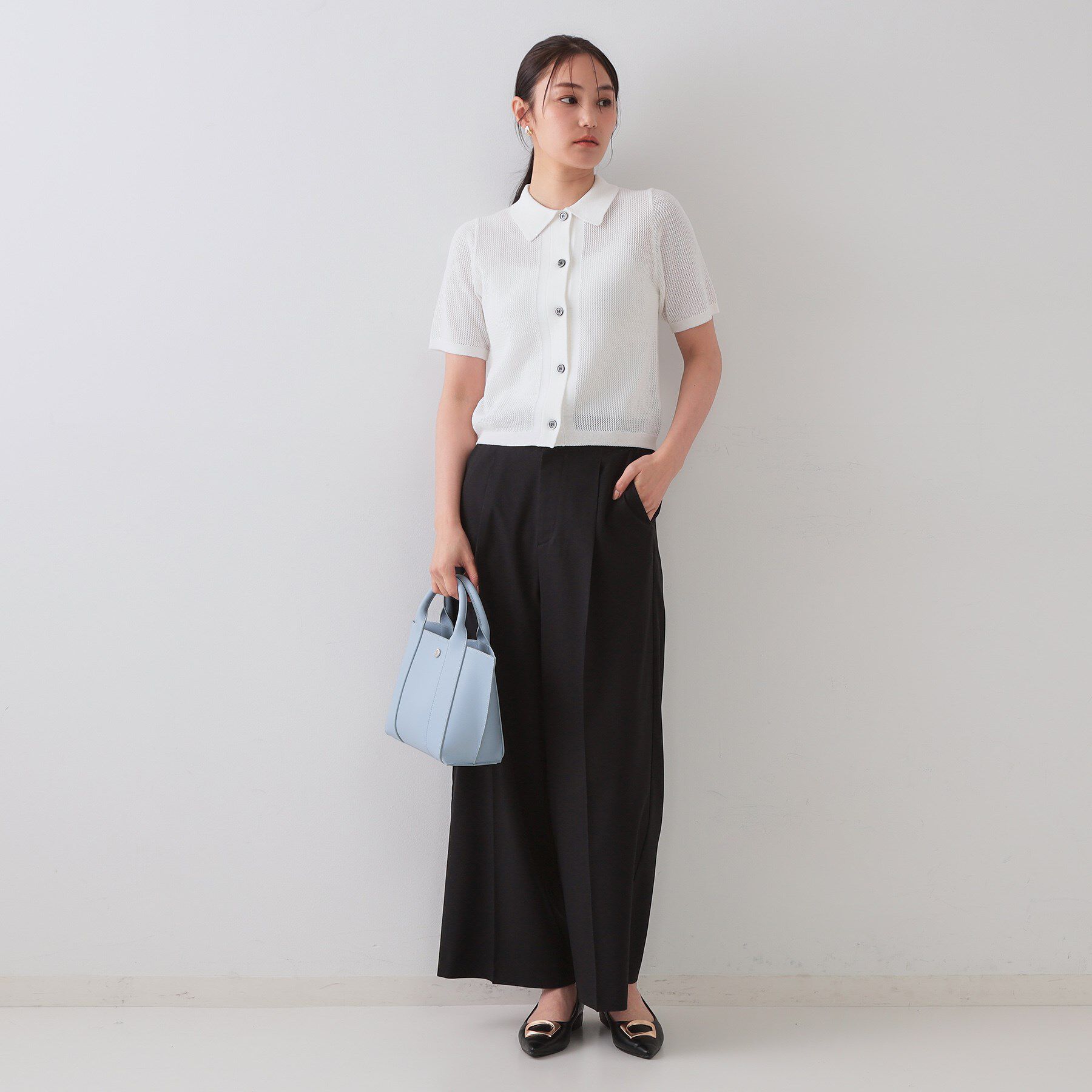 OPAQUE.CLIP「ストレッチデザインワイドパンツ/セットアップ対応可【UV/接触冷感/洗濯機洗い可/抗ピル】」|その他|