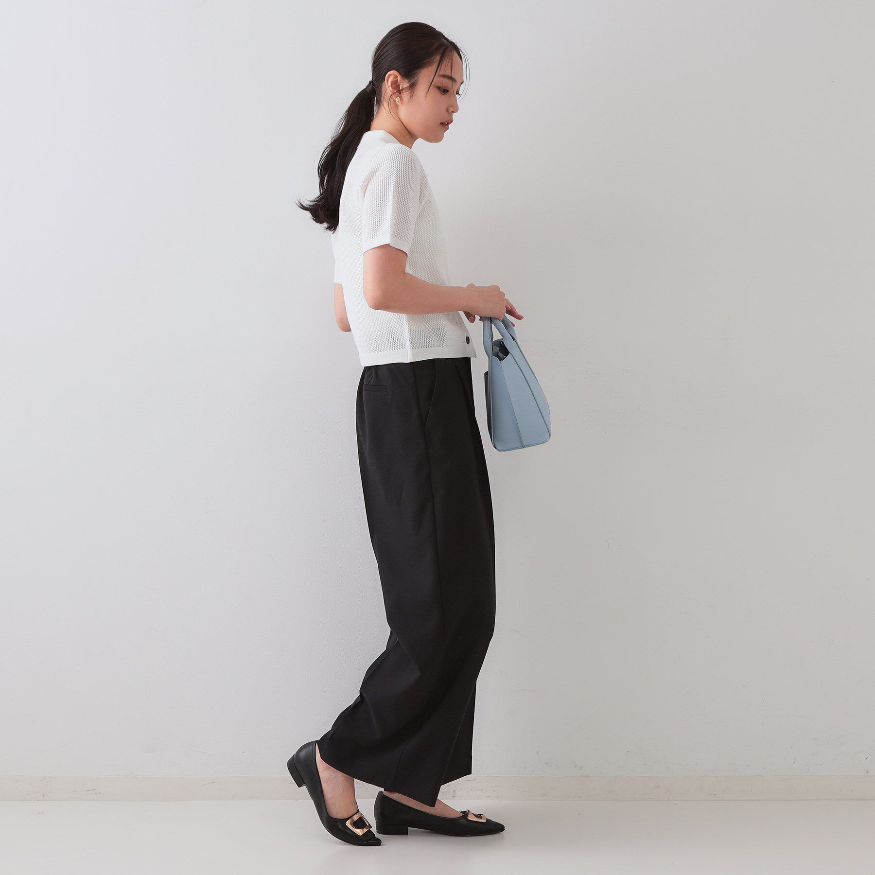 OPAQUE.CLIP「ストレッチデザインワイドパンツ/セットアップ対応可【UV/接触冷感/洗濯機洗い可/抗ピル】」|その他|