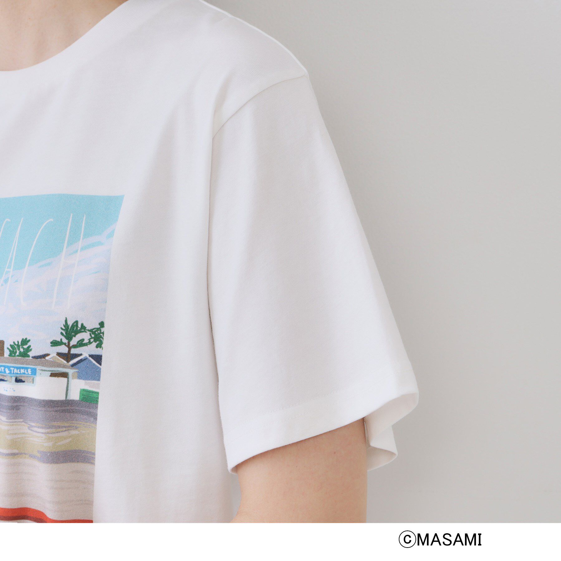 OPAQUE.CLIP「風景イラストプリントTシャツ」|Tシャツ・カットソー|