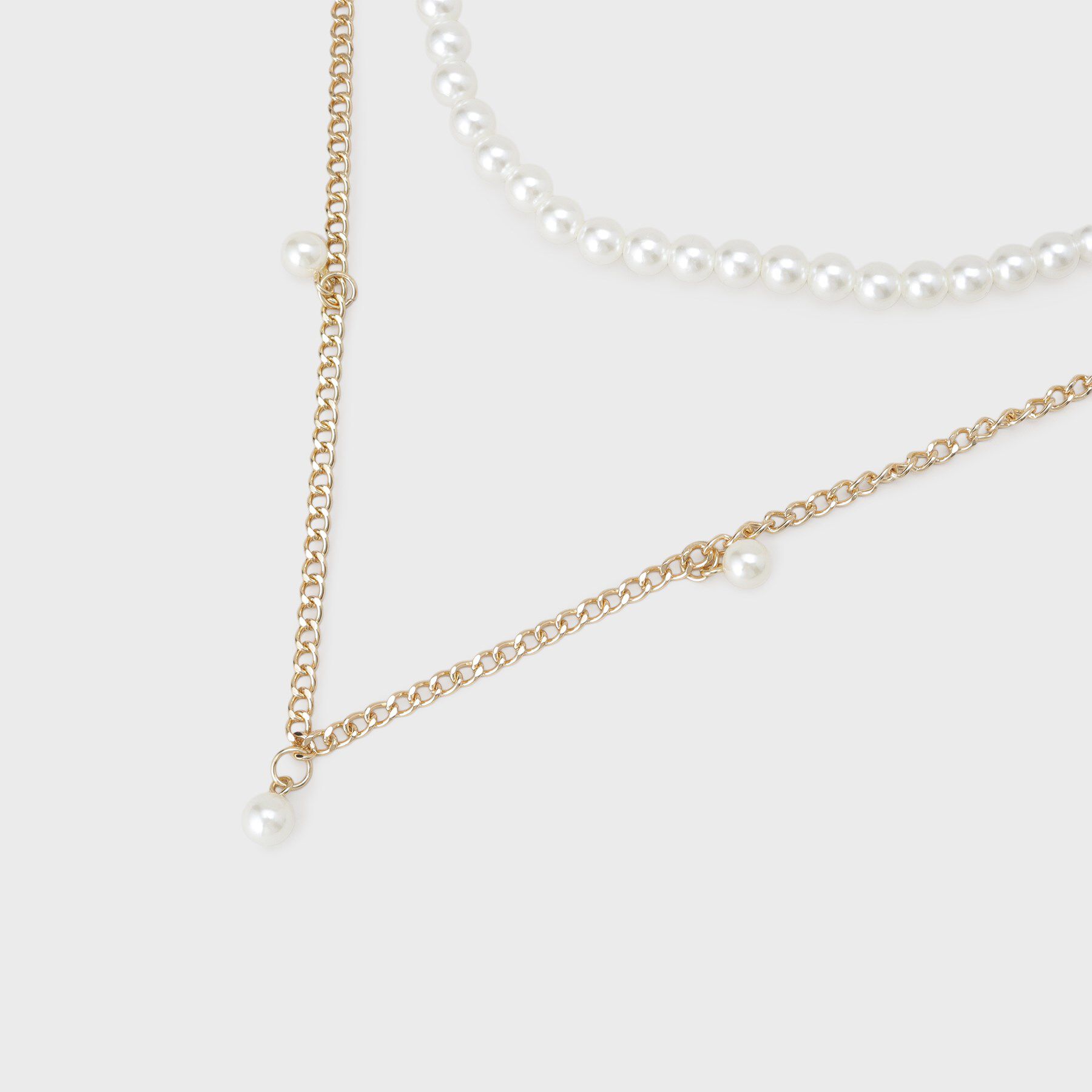 OPAQUE.CLIP「【マルチWAY】ネックレスにもなるパール調チェーンベルト」|ベルト|