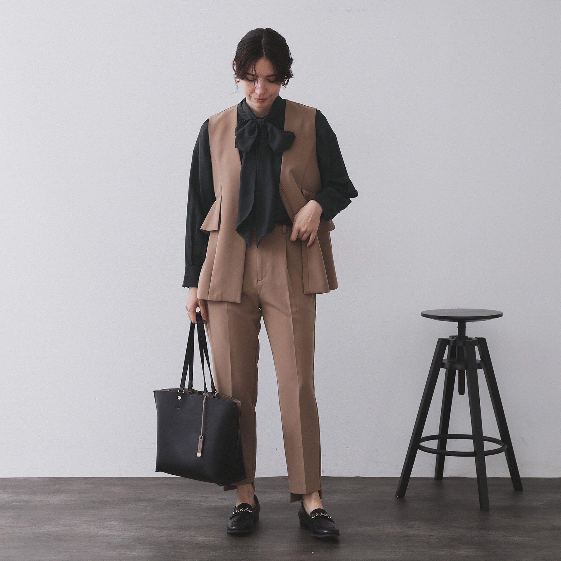 OPAQUE.CLIP「2WAYシアーボウタイブラウス【洗濯機洗い可】」|シャツ・ブラウス|