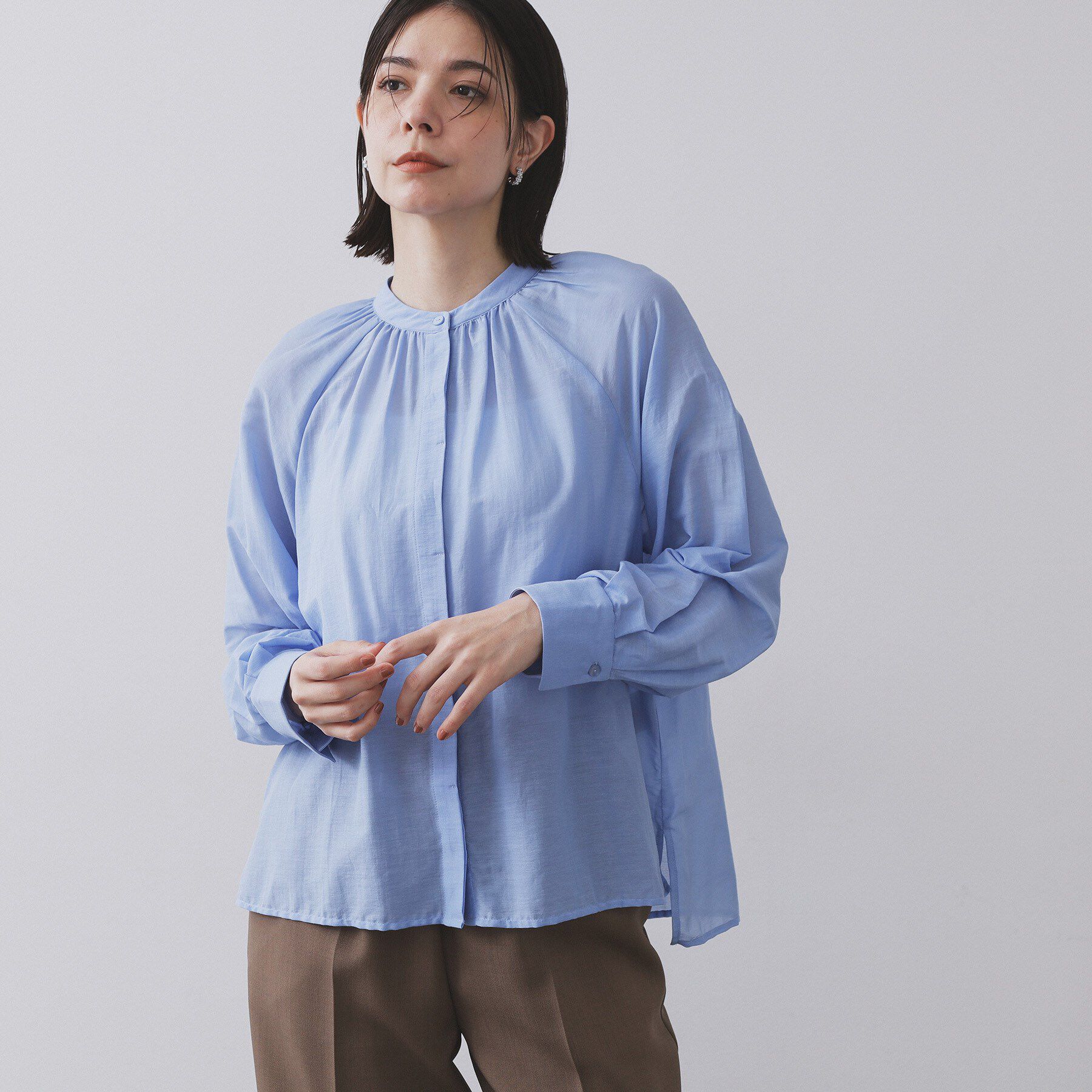 OPAQUE.CLIP「2WAYシアーボウタイブラウス【洗濯機洗い可】」|シャツ・ブラウス|