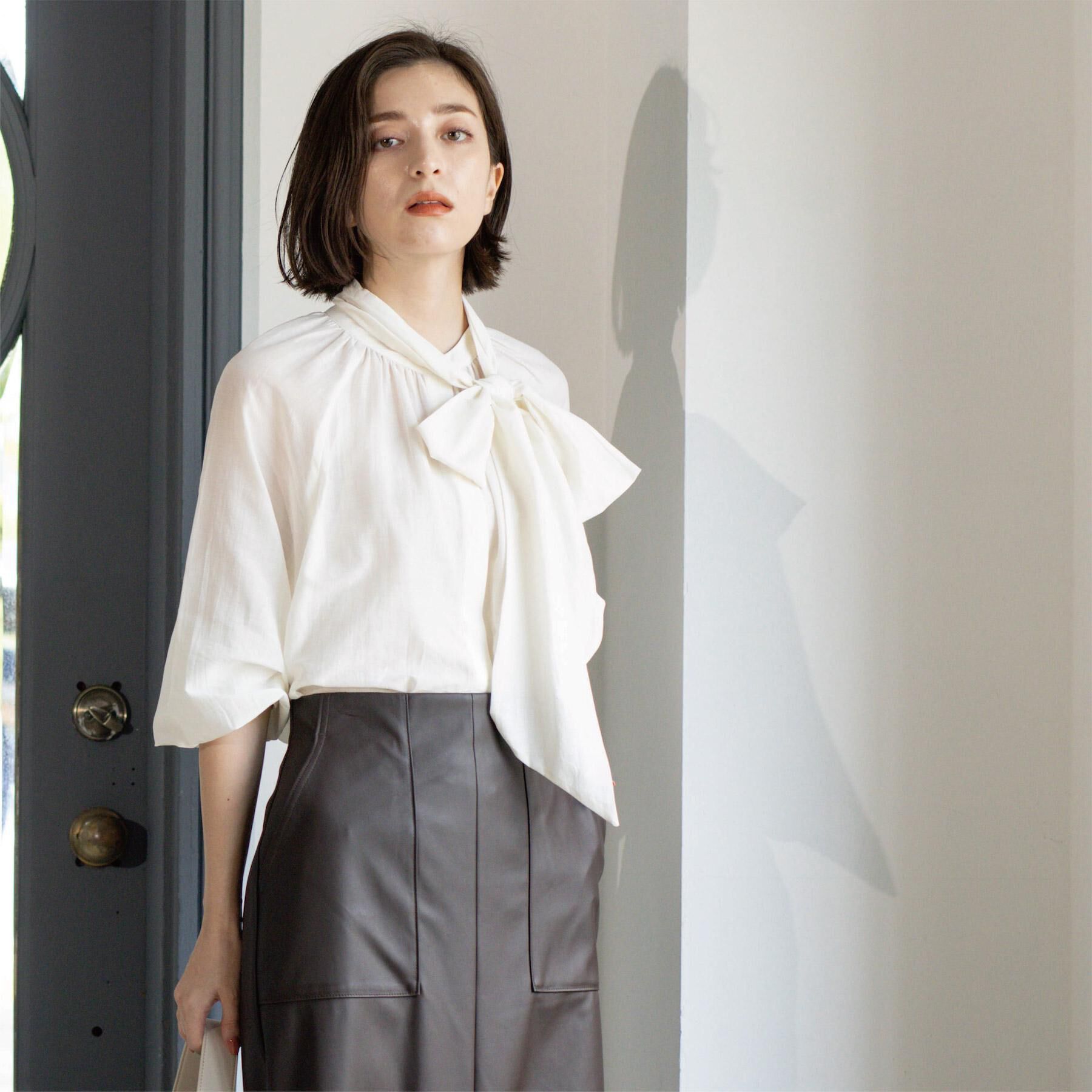 OPAQUE.CLIP「2WAYシアーボウタイブラウス【洗濯機洗い可】」|シャツ・ブラウス|