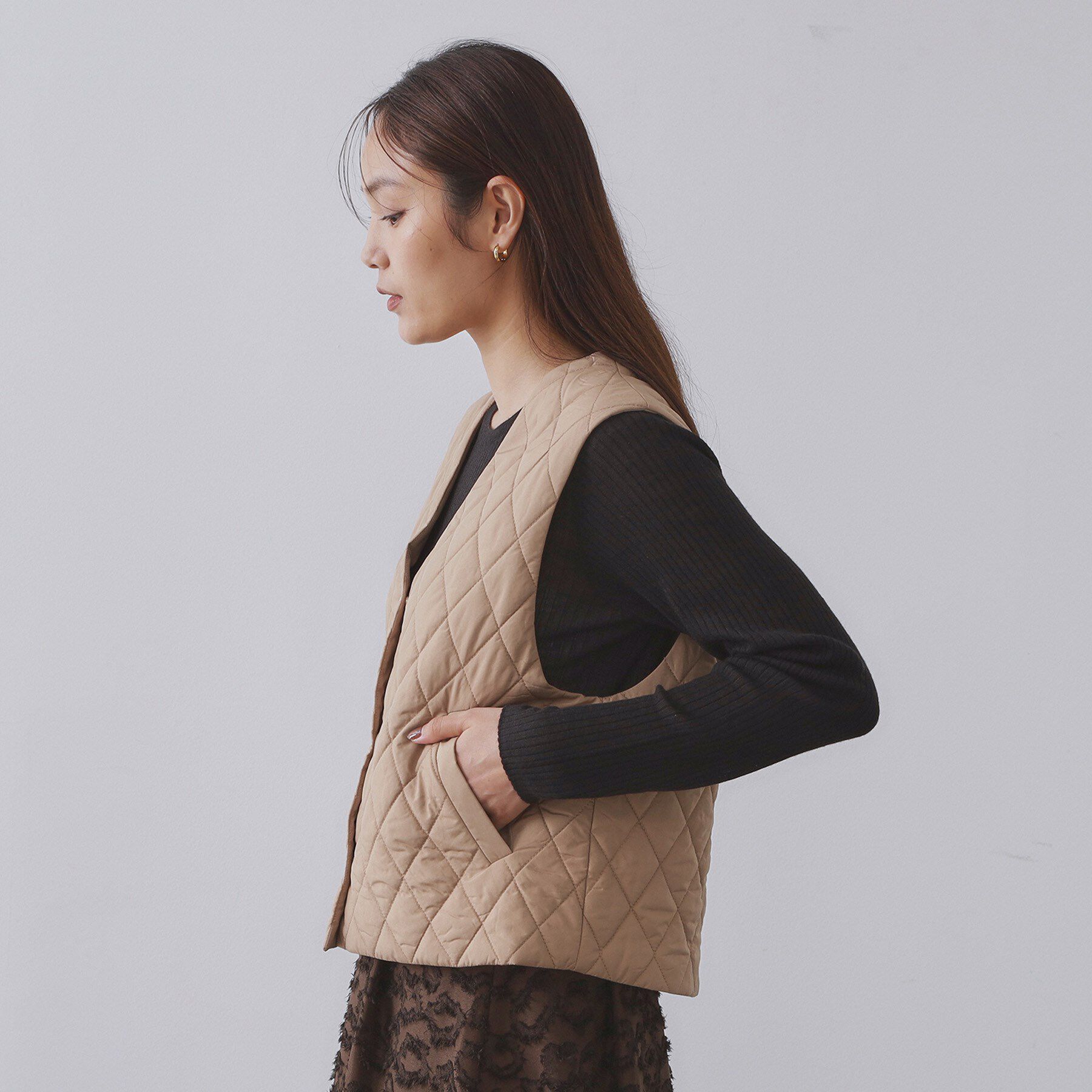 OPAQUE.CLIP「《ツインセット》マウンテンパーカー&times;キルティングベストライナー【撥水/洗濯機OK】」|ブルゾン・スタジャン|