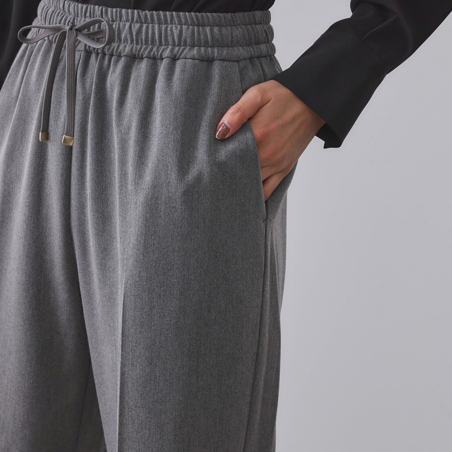 OPAQUE.CLIP「ウォームタッチ イージーワイドパンツ【洗濯機洗OK/ストレッチ】≪SS～LL≫」|その他|