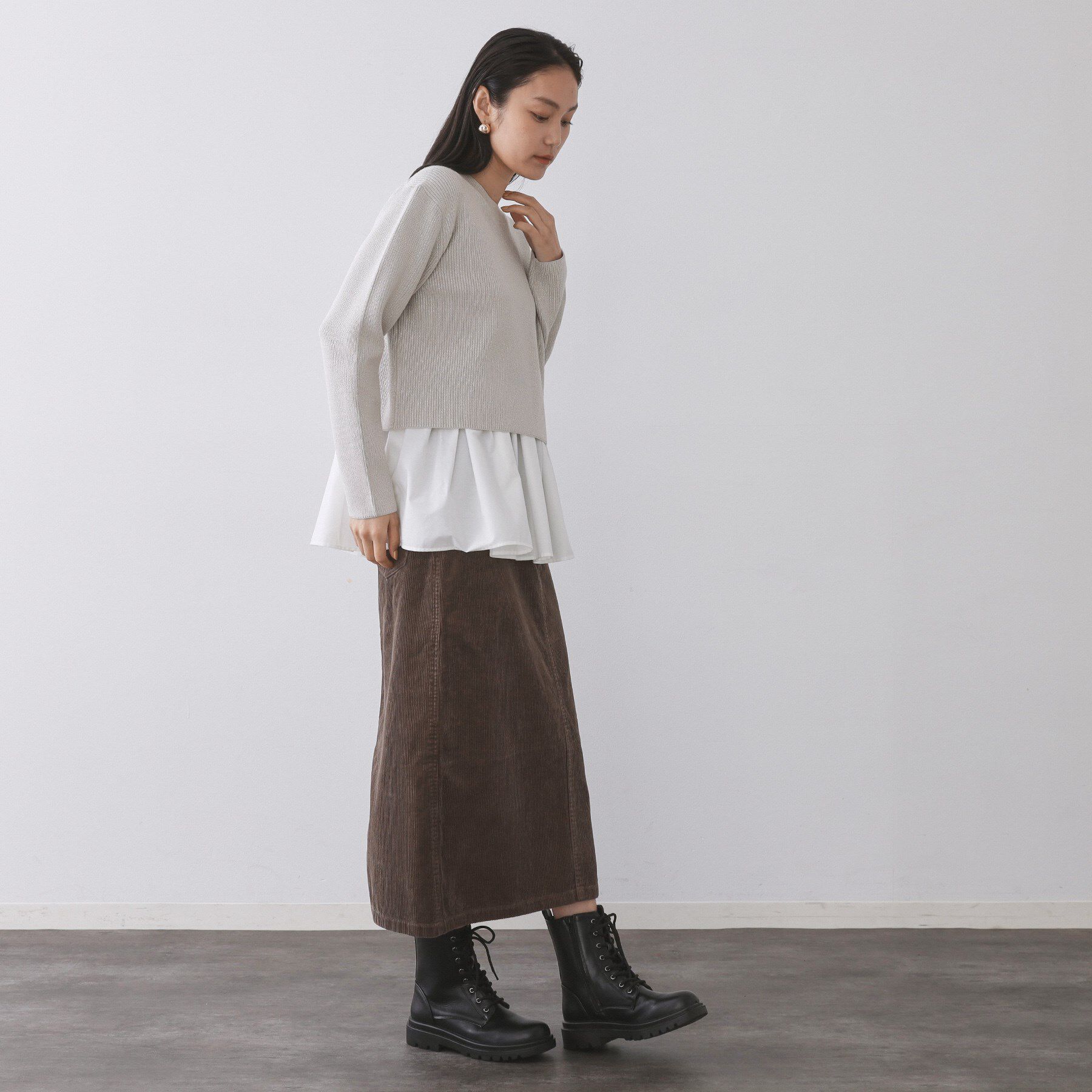 OPAQUE.CLIP「《ツインセット》ショートラメニット&times;フレアタンクトップ【洗濯機OK】」|その他|