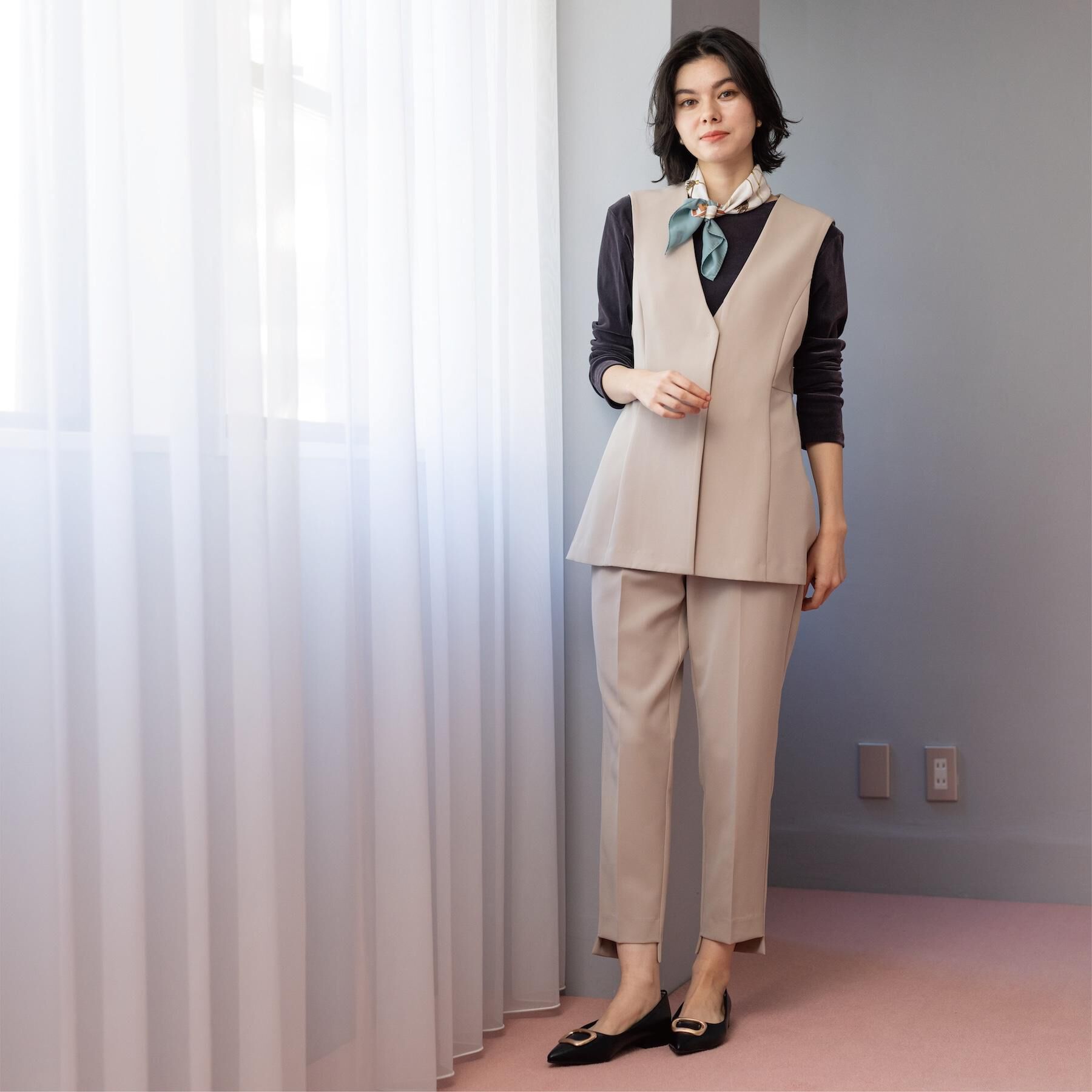 OPAQUE.CLIP「ステップヘムテーパードパンツ/セットアップ対応可【洗濯機OK】」|その他|