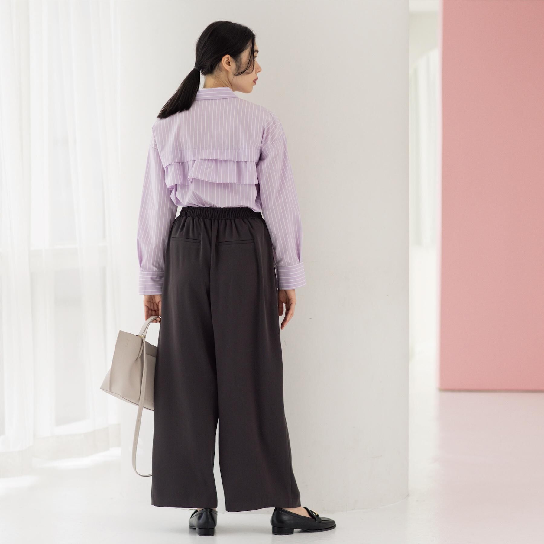 OPAQUE.CLIP「タックイージーワイドパンツ【洗濯機OK】」|その他|