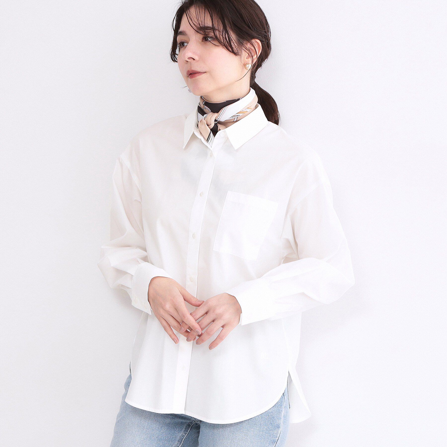 OPAQUE.CLIP「レギュラーカラーシャツ/ストライプアソート【洗濯機OK】」|シャツ・ブラウス|