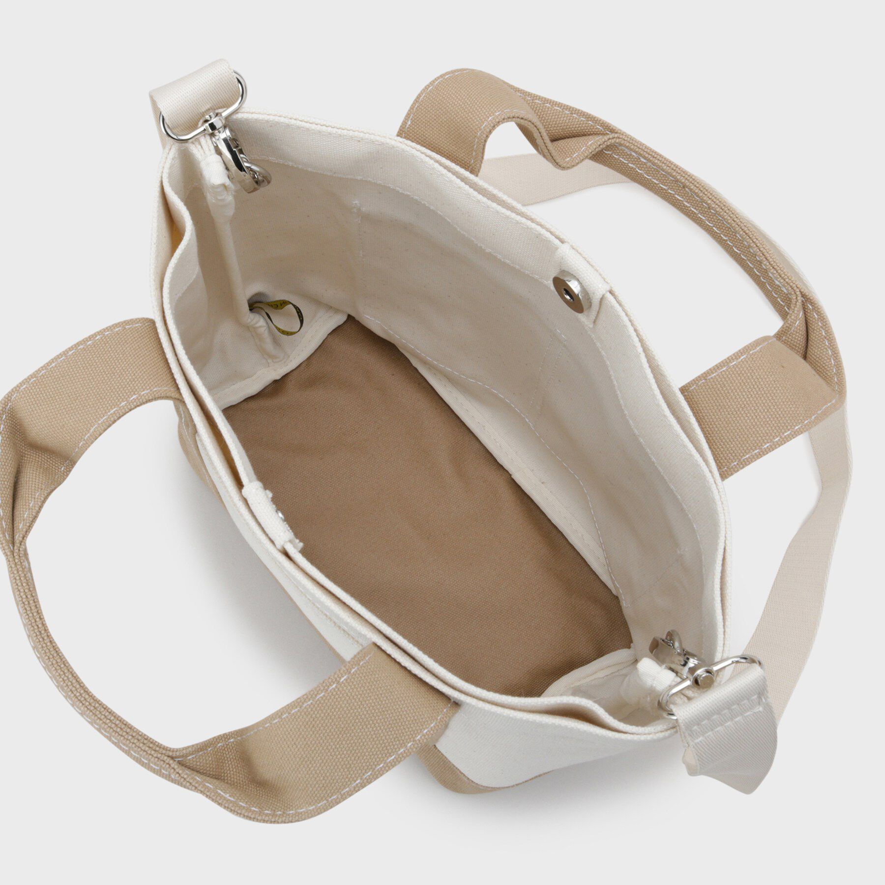 OPAQUE.CLIP「2WAYバイカラー帆布ミドルトート」|トートバッグ|