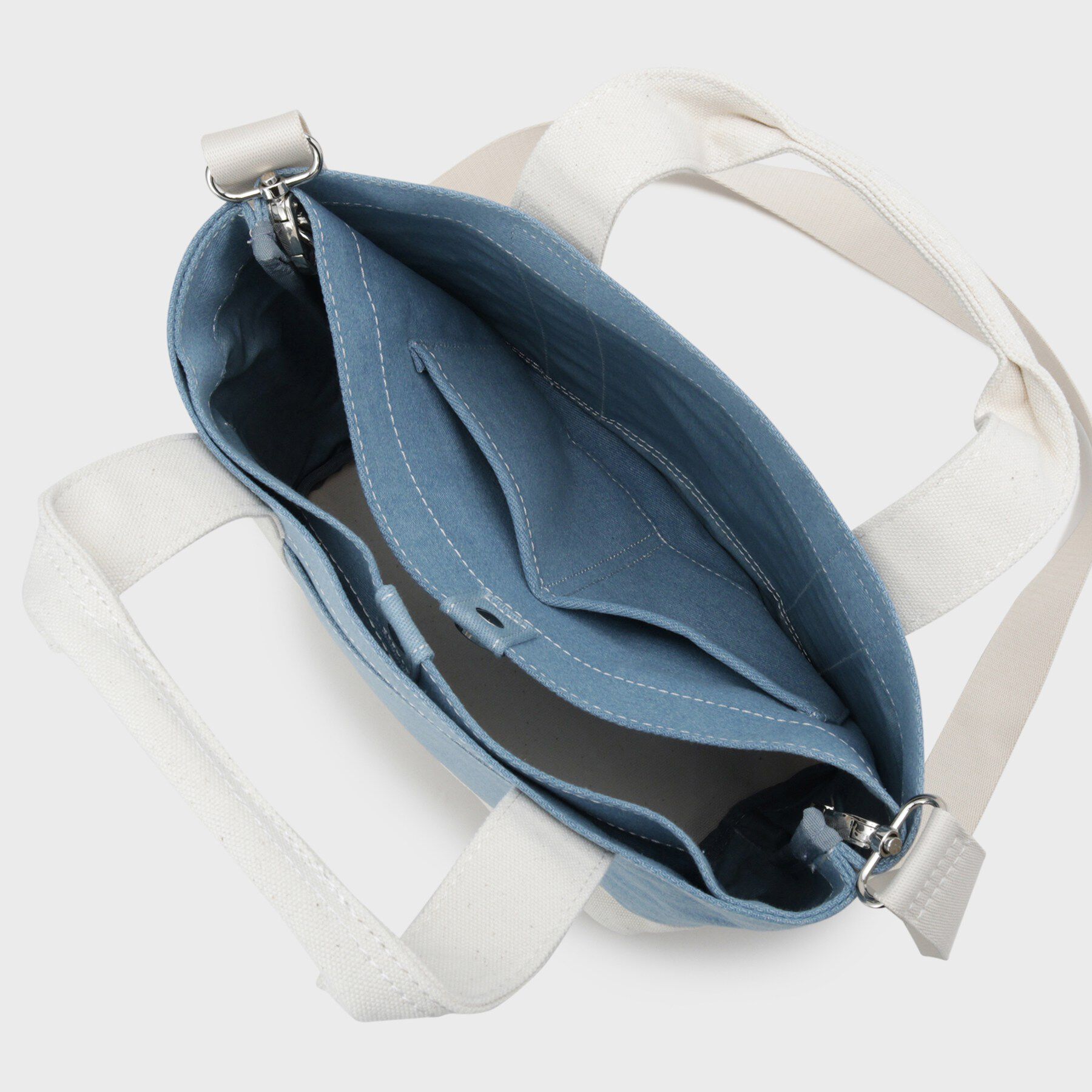 OPAQUE.CLIP「2WAYバイカラー帆布ミドルトート」|トートバッグ|