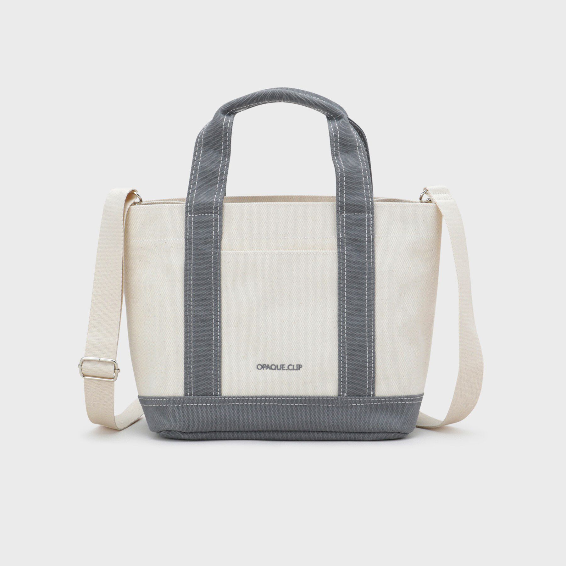 OPAQUE.CLIP「2WAYバイカラー帆布ミドルトート」|トートバッグ|