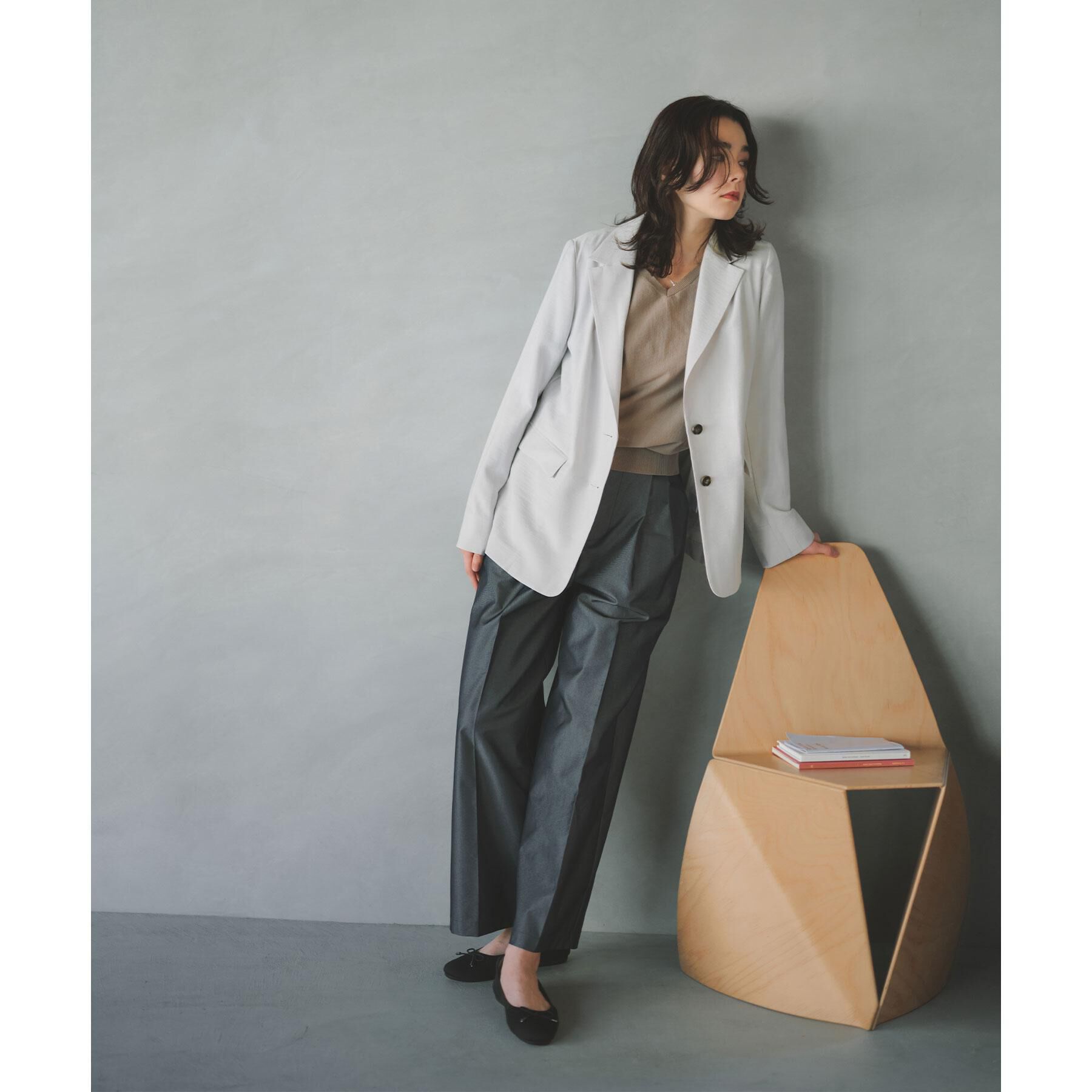 OPAQUE.CLIP「シングルテーラードジャケット【洗える/裏地なし】」|テーラードジャケット|